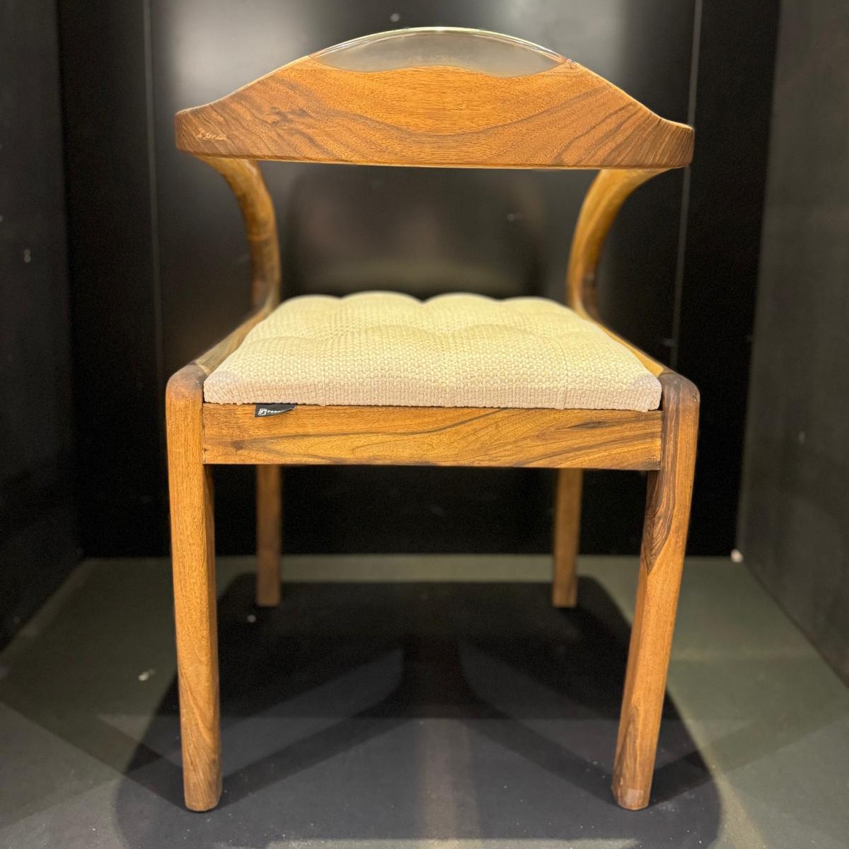 Epoxy Walnut Accent Chair