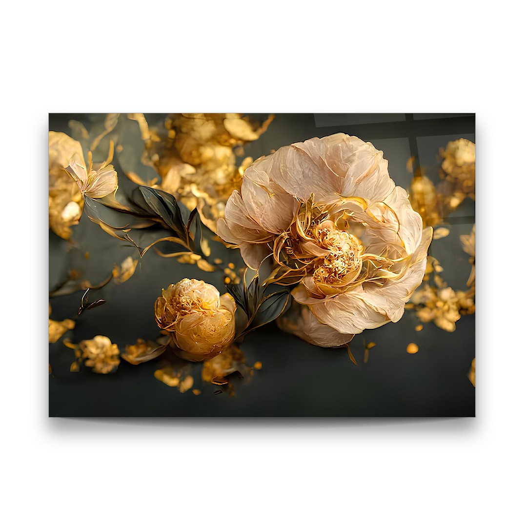 Dried Flower -Horizontal Glass Wall Art!