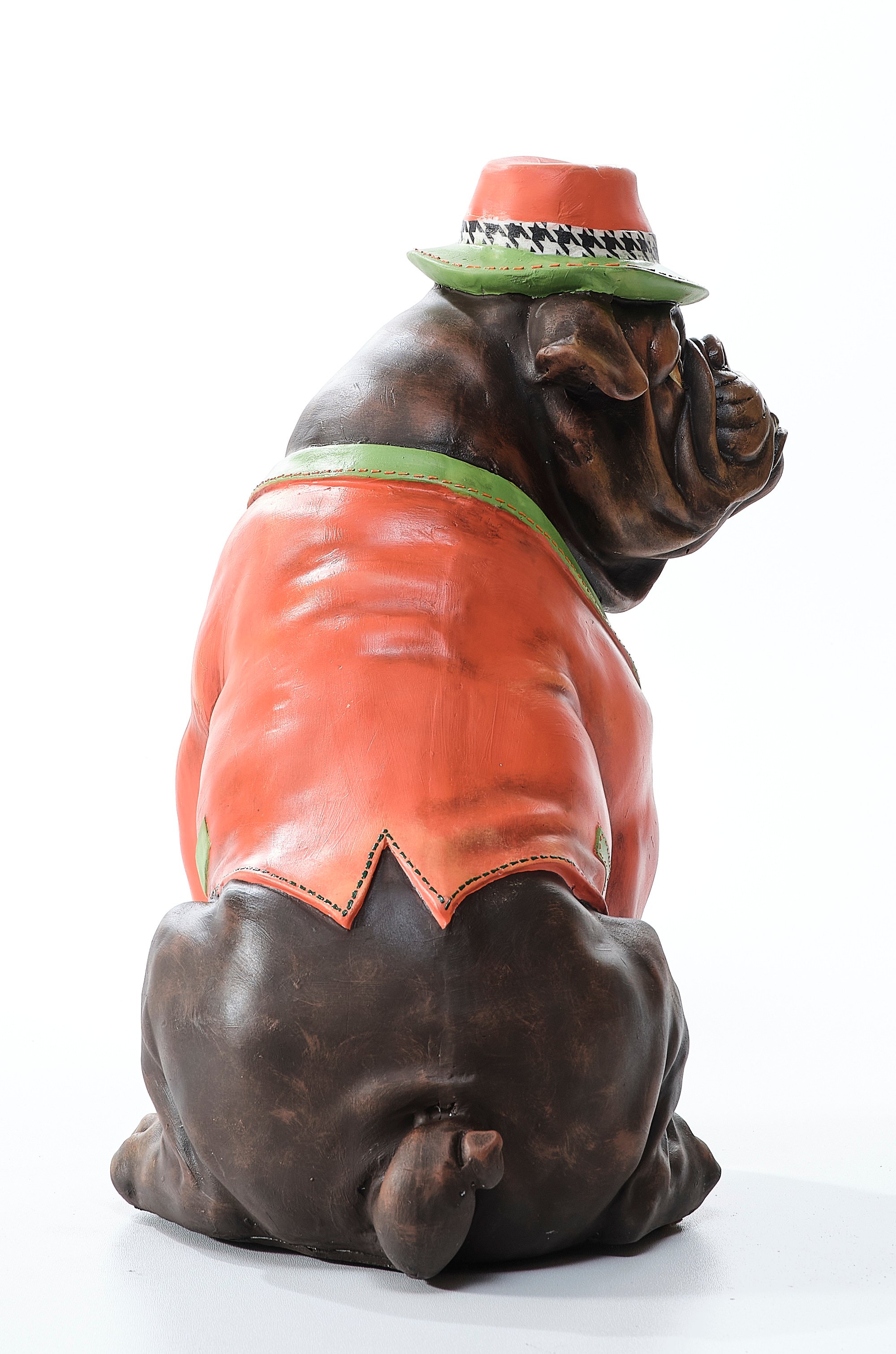 Stylish Bulldog in Suit Sculpture (Handmade)