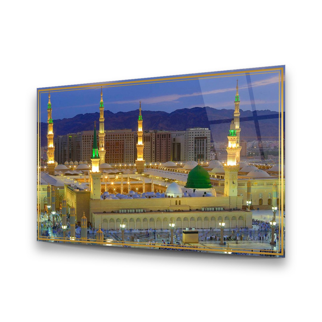 Islamic Portrait 2 - Premium Tempered Glass Wall Art Horizontal