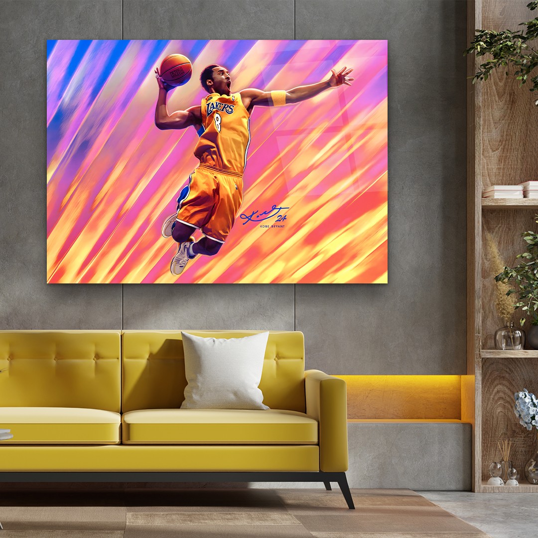 Slam Dunk Legend - Premium Tempered Glass Wall Art  Horizontal