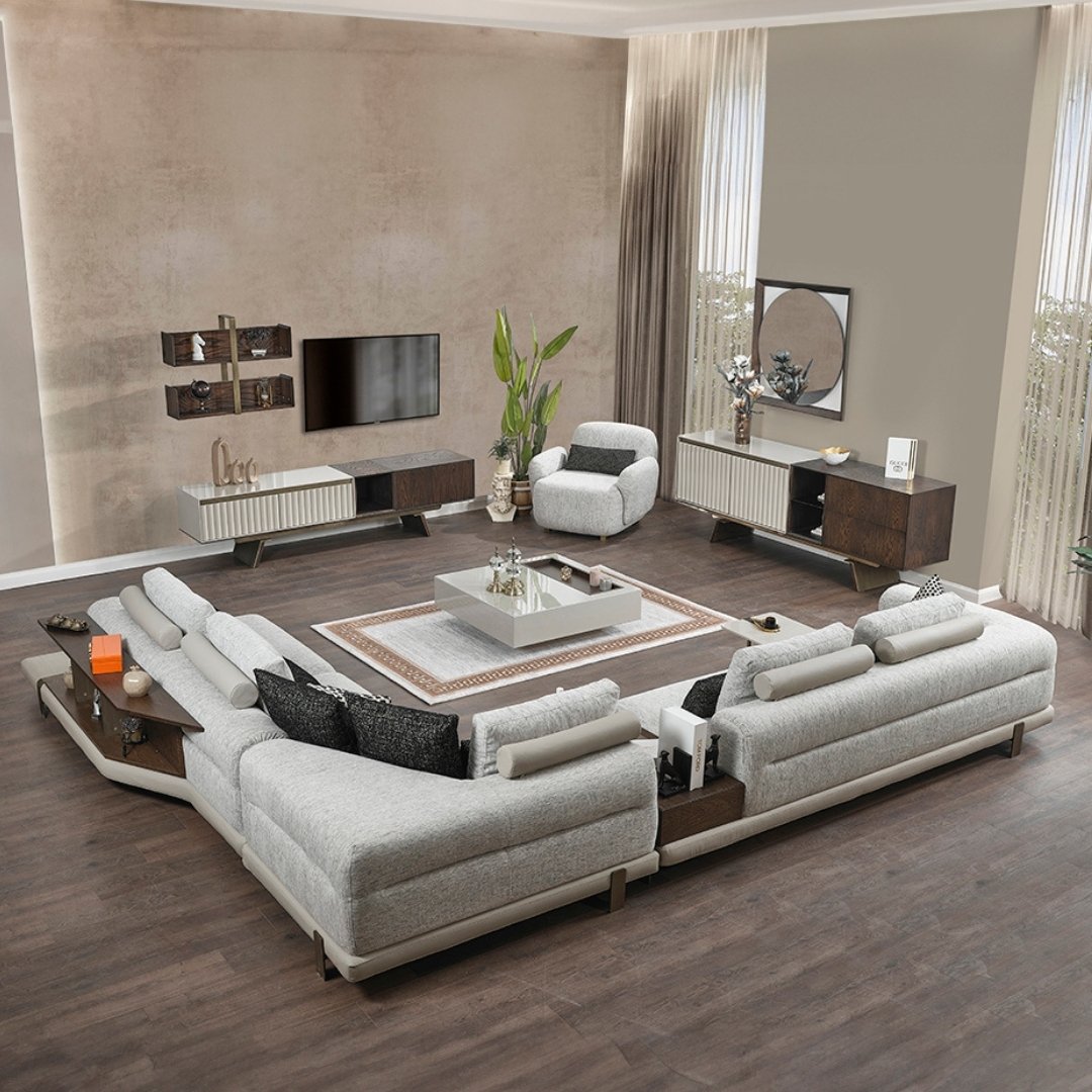 Zeta Sectional Sofa Set (Corner +  Armchair )