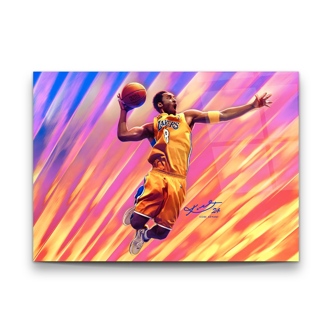 Slam Dunk Legend - Premium Tempered Glass Wall Art  Horizontal