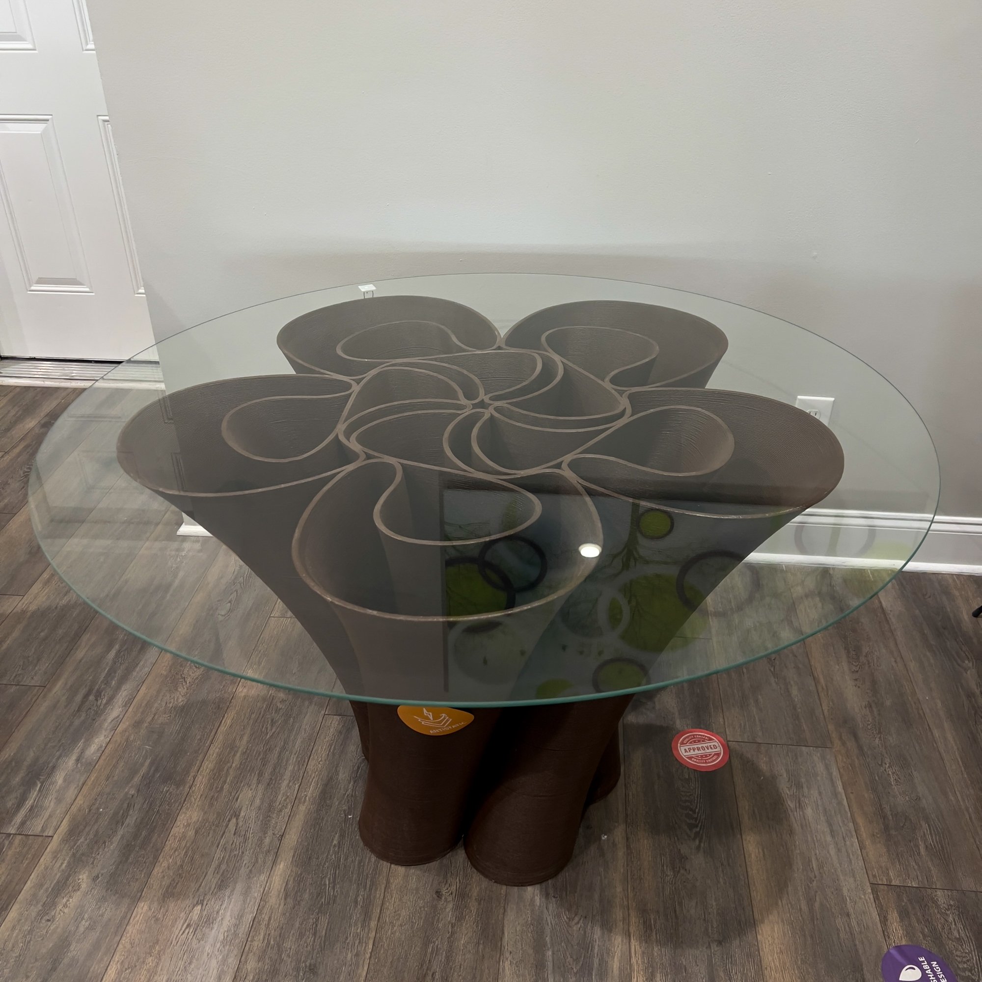 3D Flower Coffee table-Glass Surface