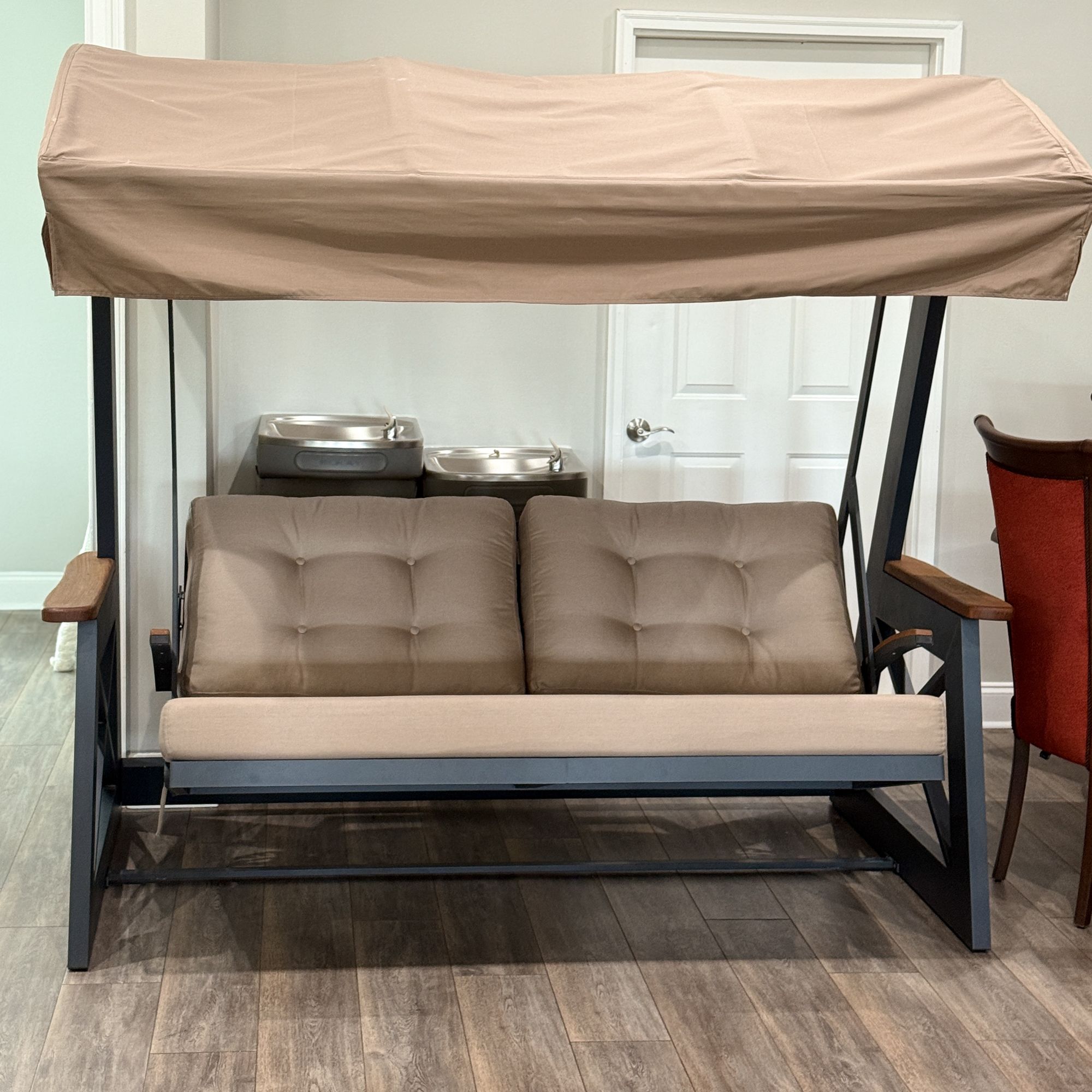Ferozzi Savannah Outdoor Swing Sofa – 3-Seater Garden Swing with Canopy & Cushions