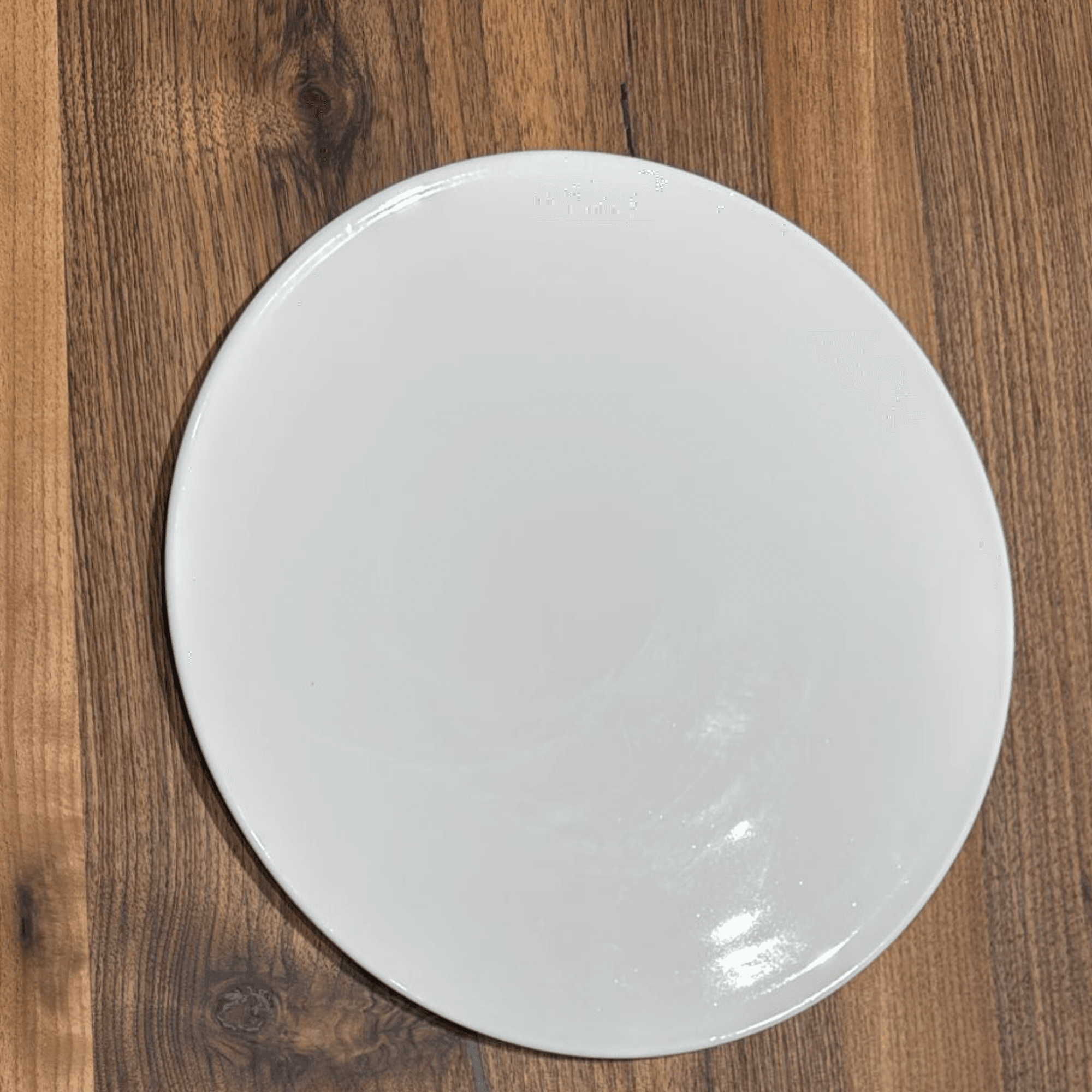 Plain Pizza Plate Set – one  Pieces (32 CM) | Handmade White Porcelain Pizza Plate