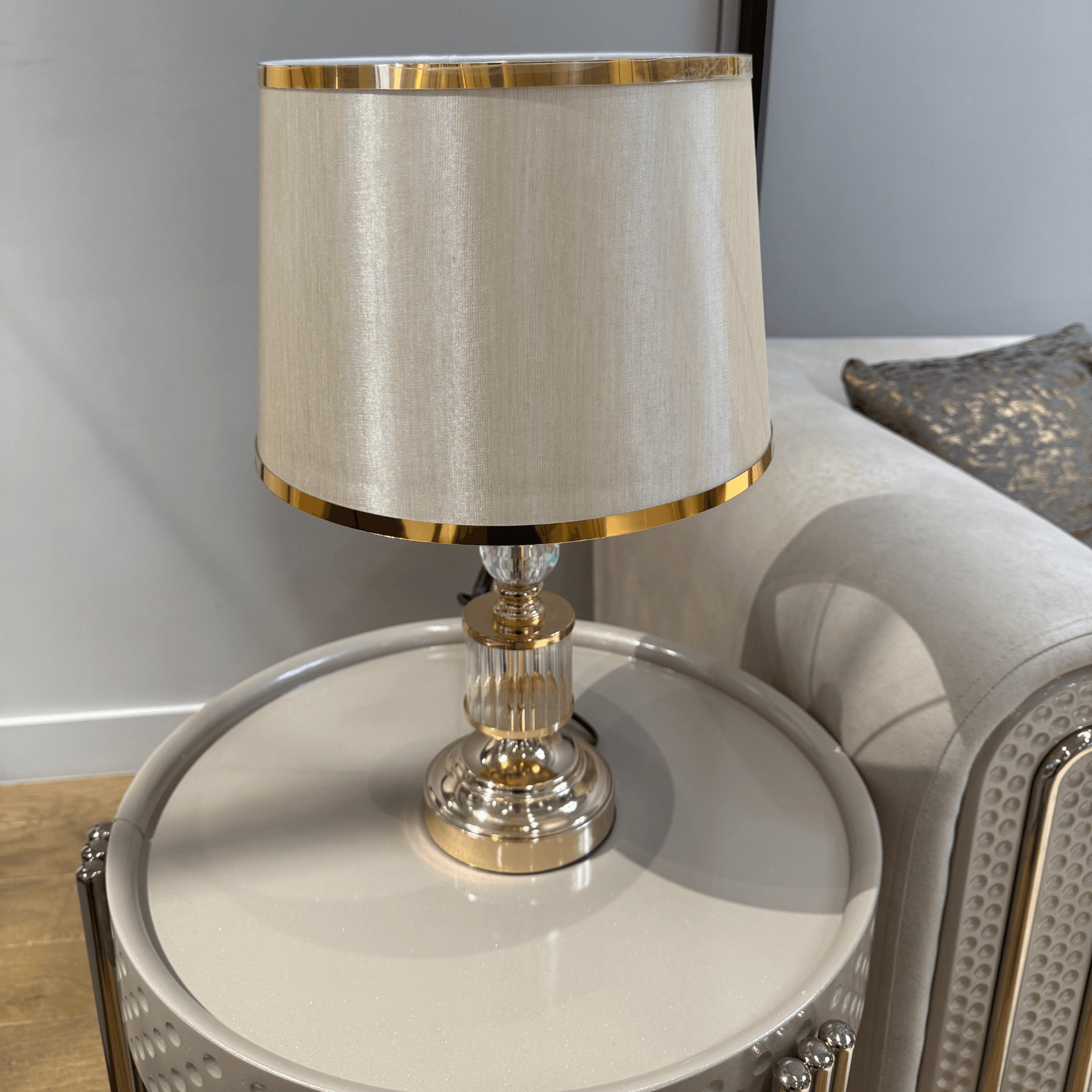 Ferozzi Gold & Crystal Luxe Table Lamp – Handcrafted Timeless Elegance