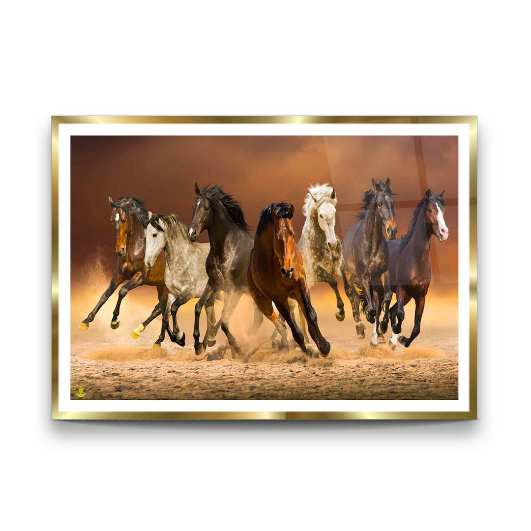 Dusty Race - Premium Tempered Glass Wall Art Horizontal