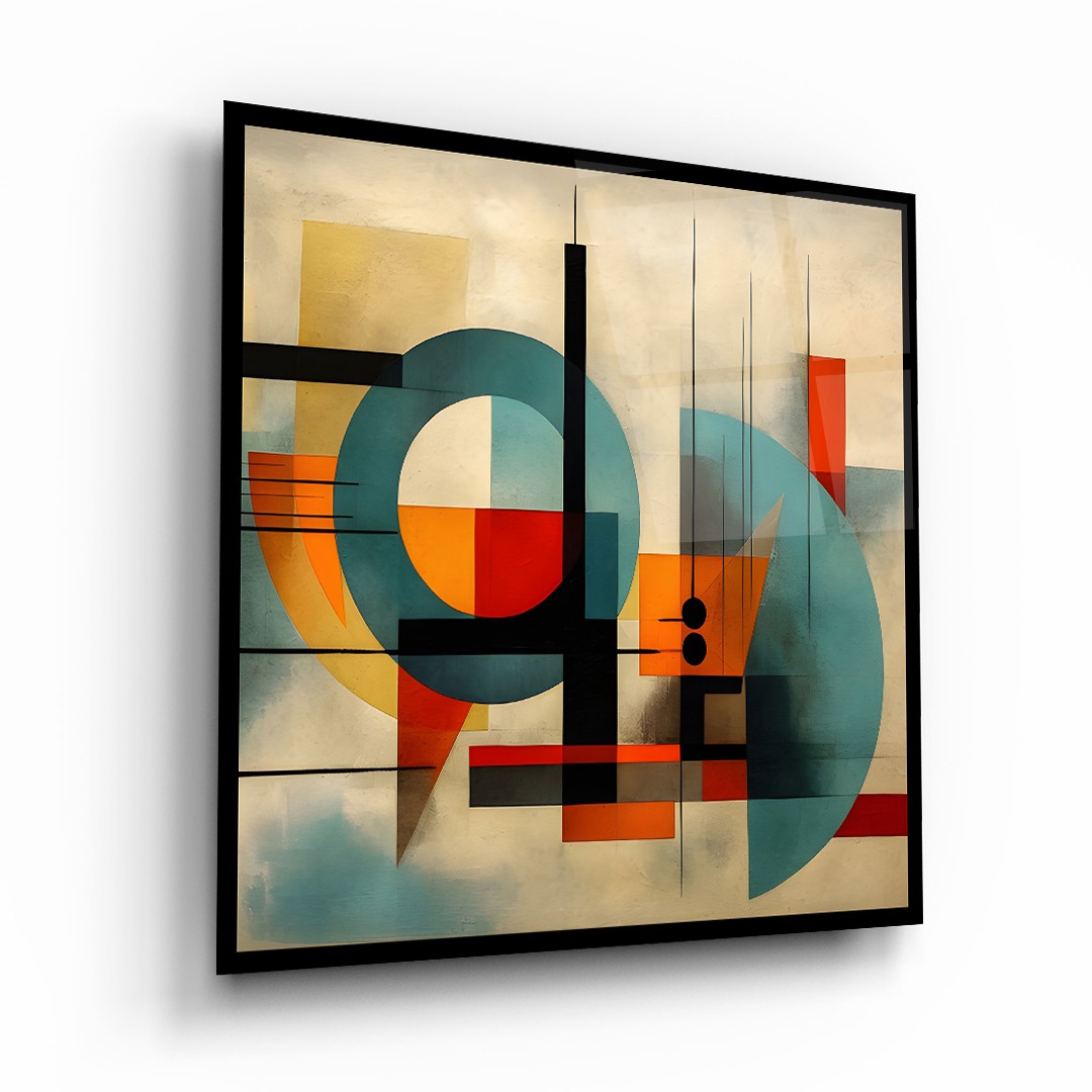 Confusion and Illustration 2 - Square Glass Art