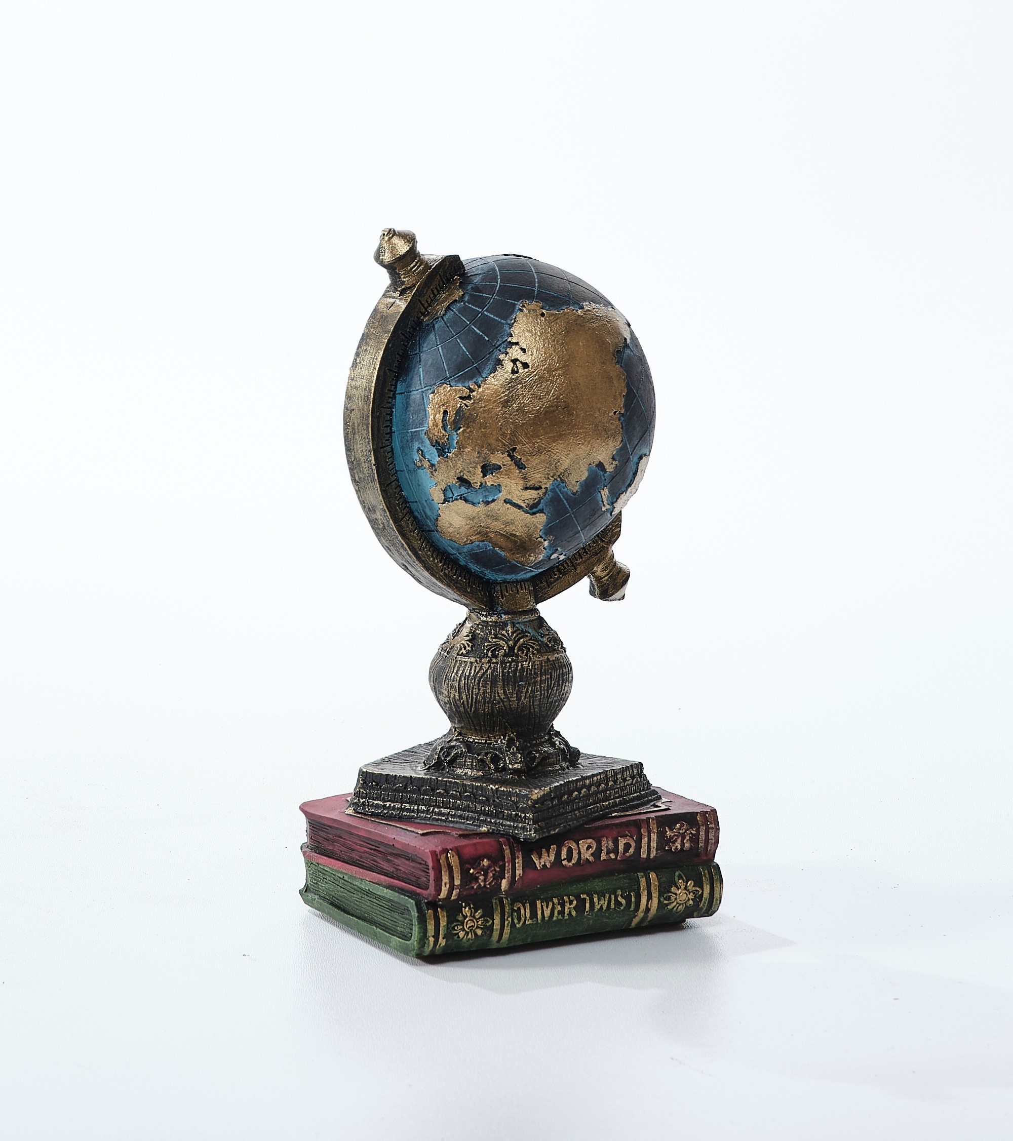 World Globe Sculpture 10.6" (Handmade)