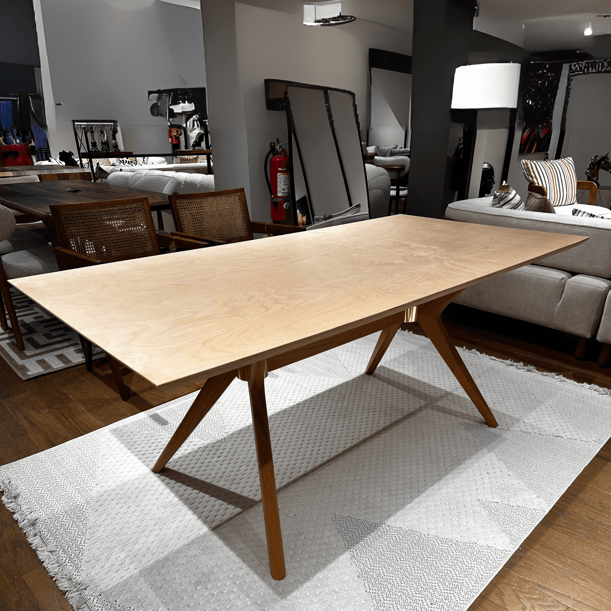 Scandinavian Birch Dining Table