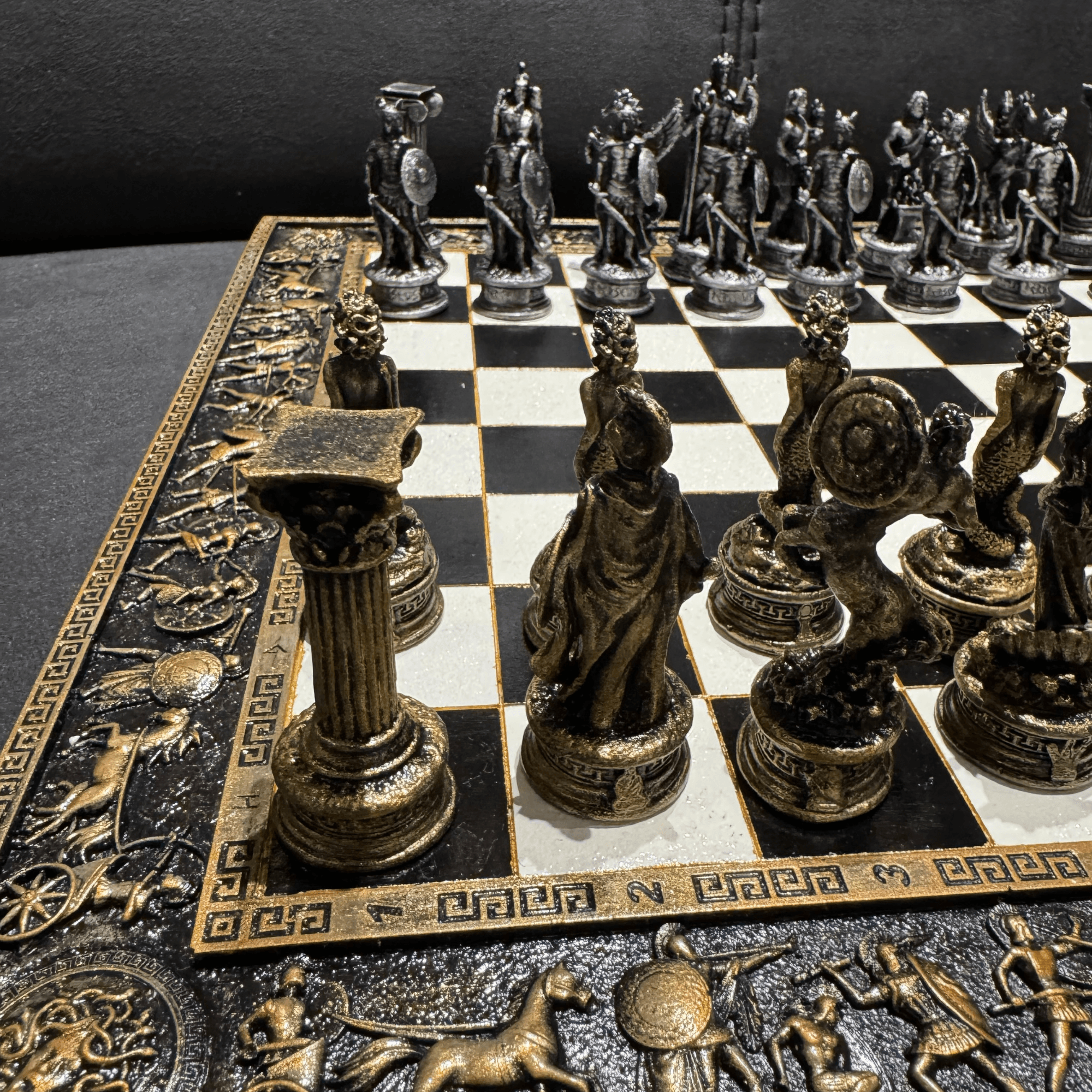 Luxury Chess Set with Handmade Details – Decorative and Functional Collectible