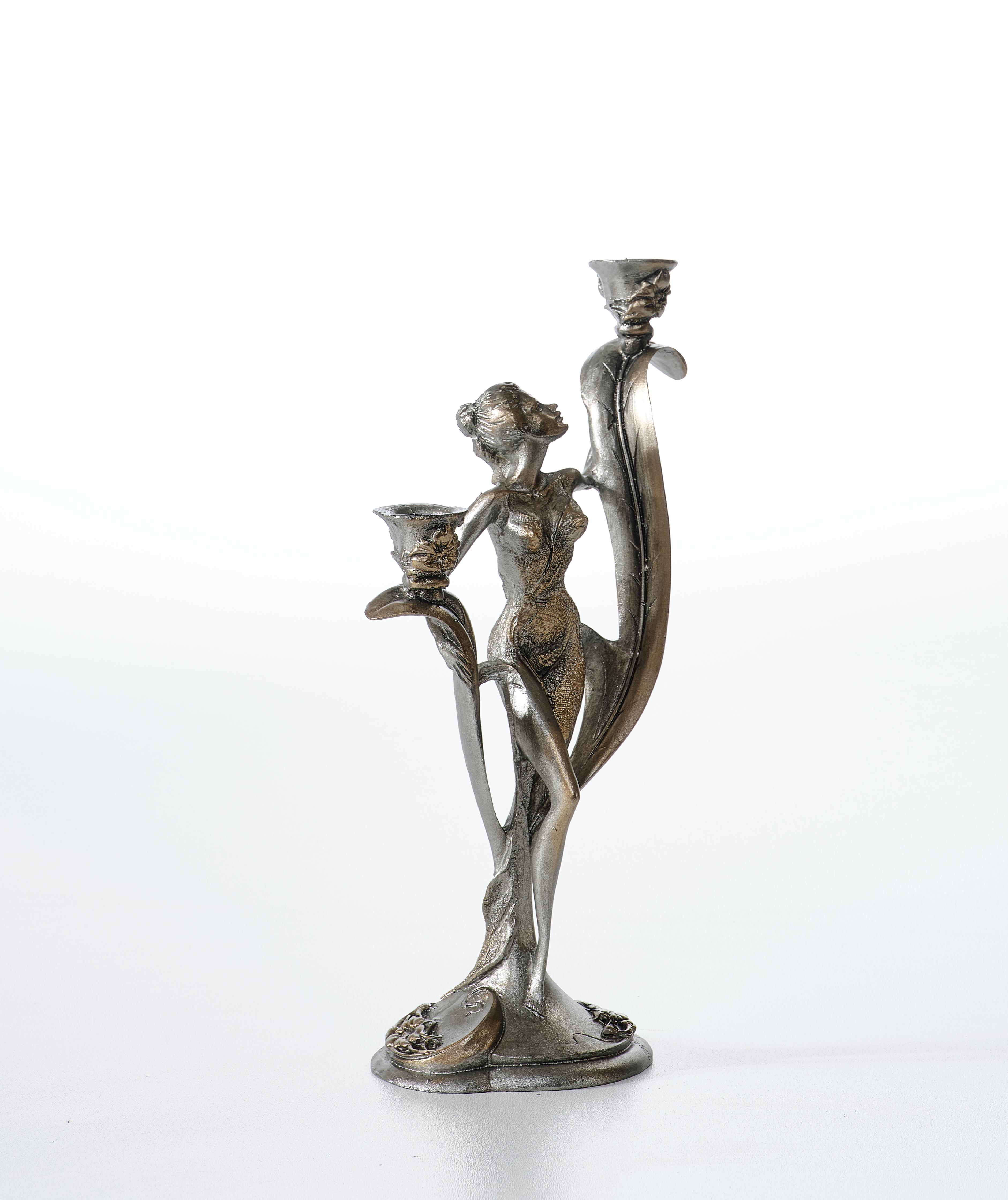 Fairy Decorated double-headed Candlestick - (Handmade)