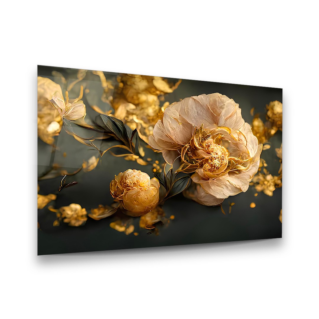 Dried Flower -Horizontal Glass Wall Art!