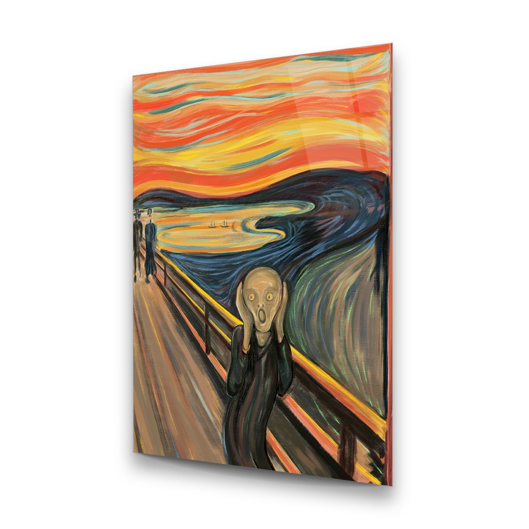 Scream - Edvard Munch - Rectangle Wall Glass Art