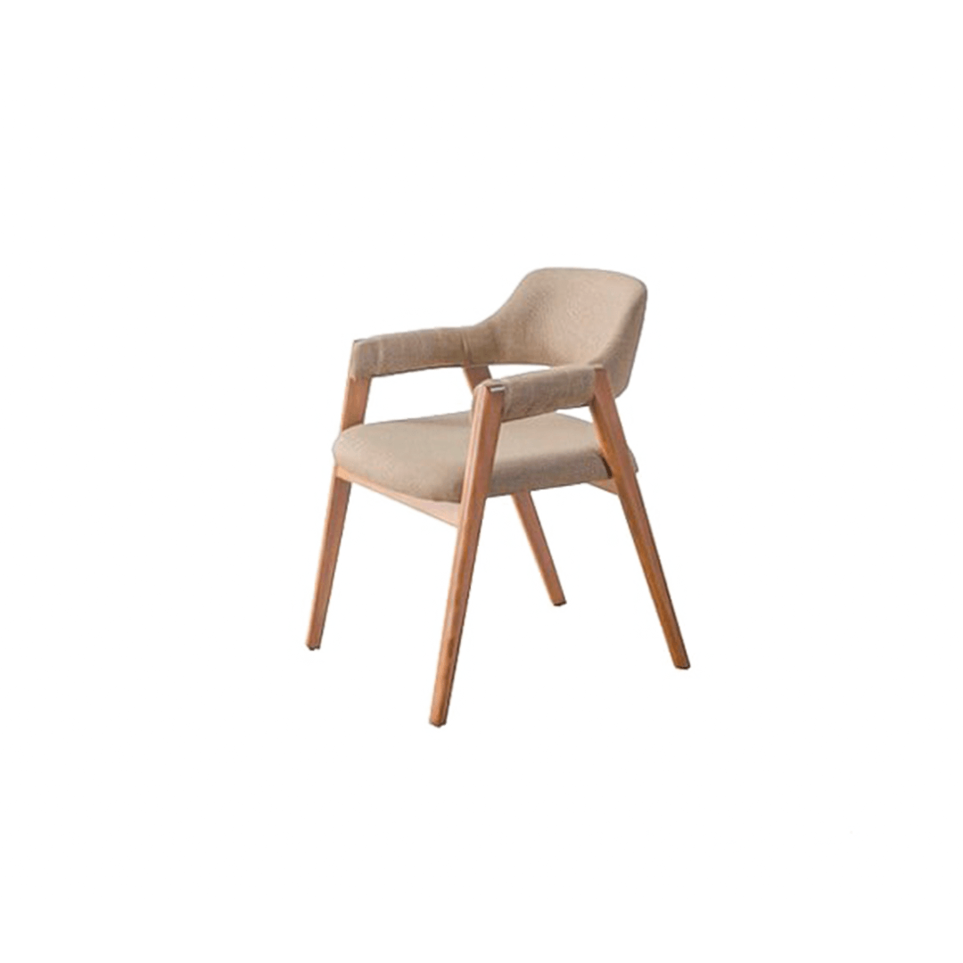 Walnut Valeria Chair With Wooden Legs