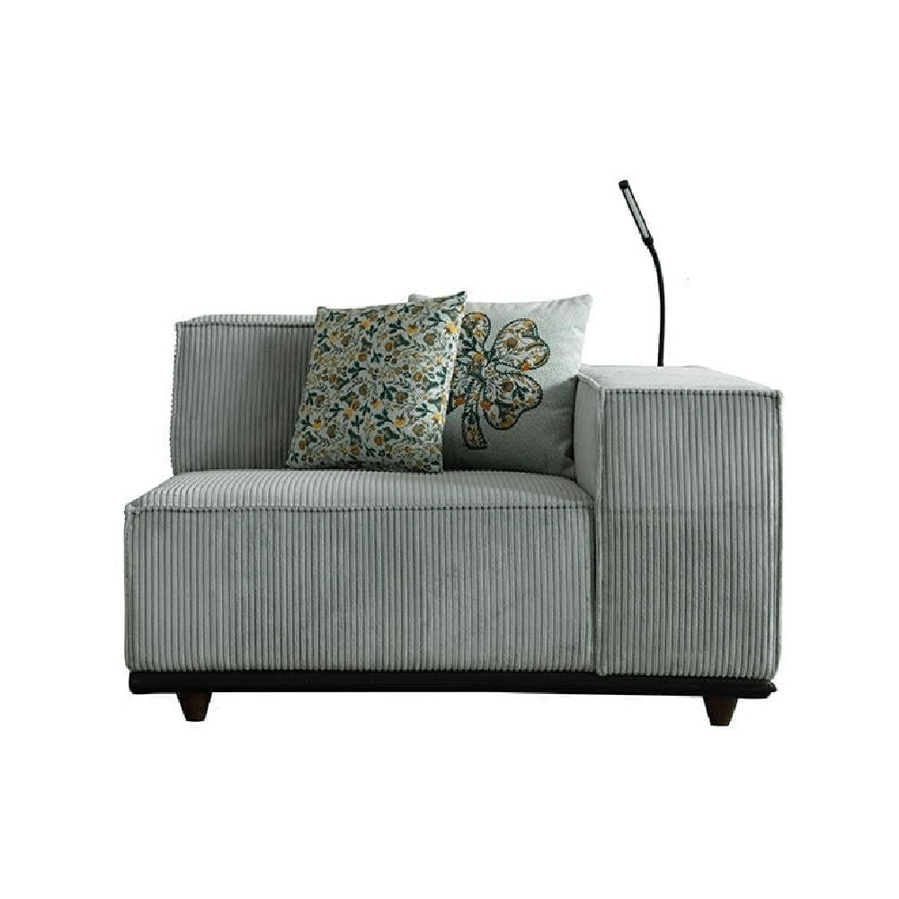 Puffy Sectional Sofa Set (Corner+Armchair+Ottoman)