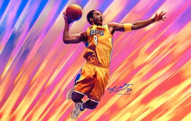 Slam Dunk Legend - Premium Tempered Glass Wall Art  Horizontal