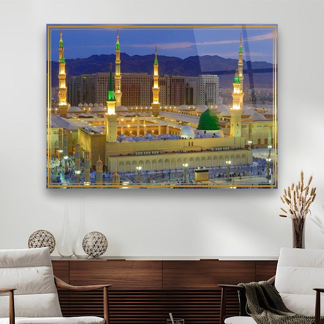 Islamic Portrait 2 - Premium Tempered Glass Wall Art Horizontal