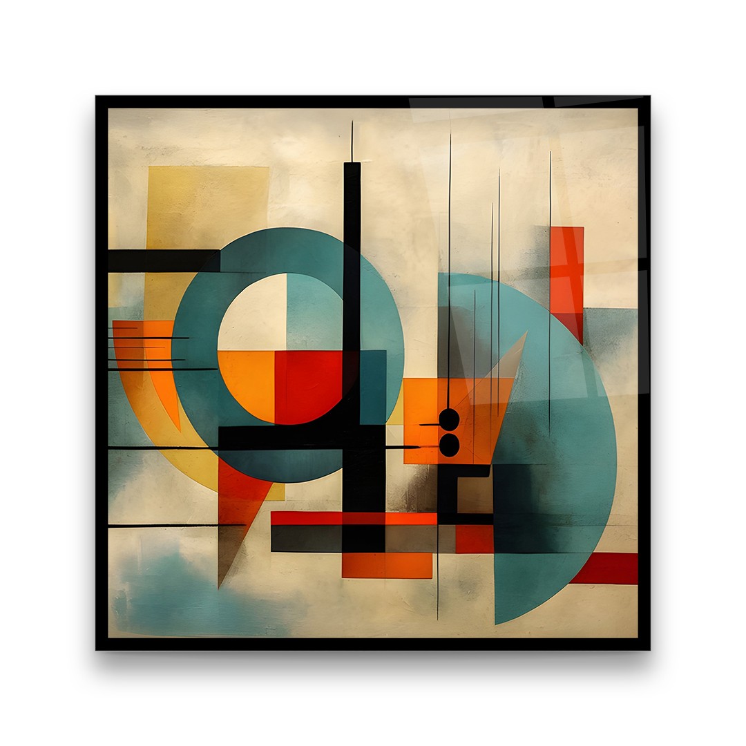 Confusion and Illustration 2 - Square Glass Art