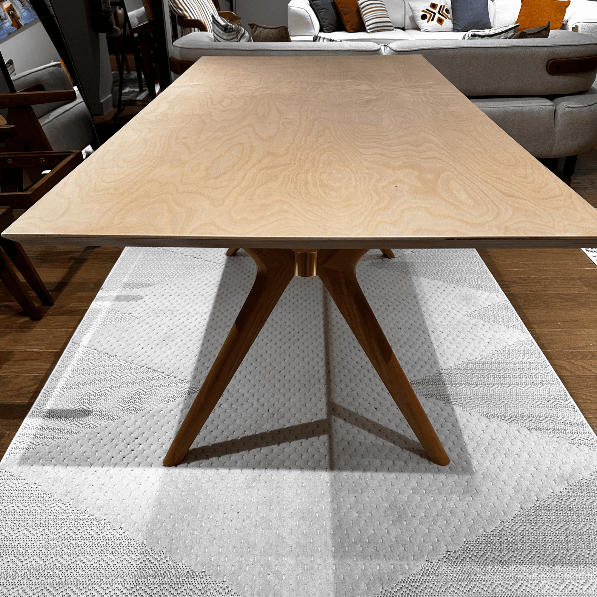 Scandinavian Birch Dining Table