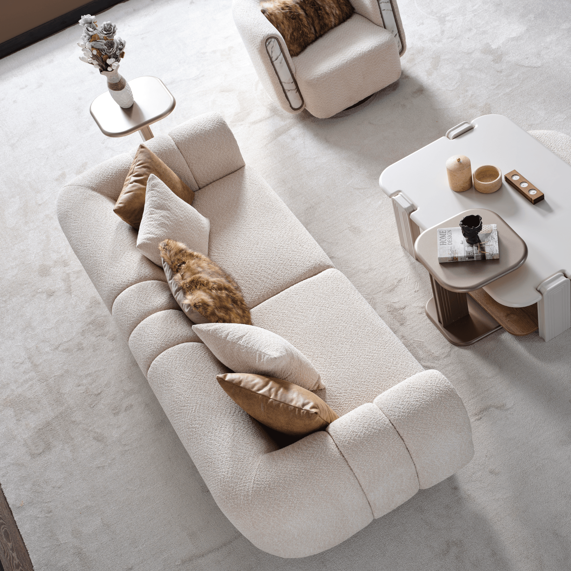 Zelve Sofa Set (3+3+1+1)