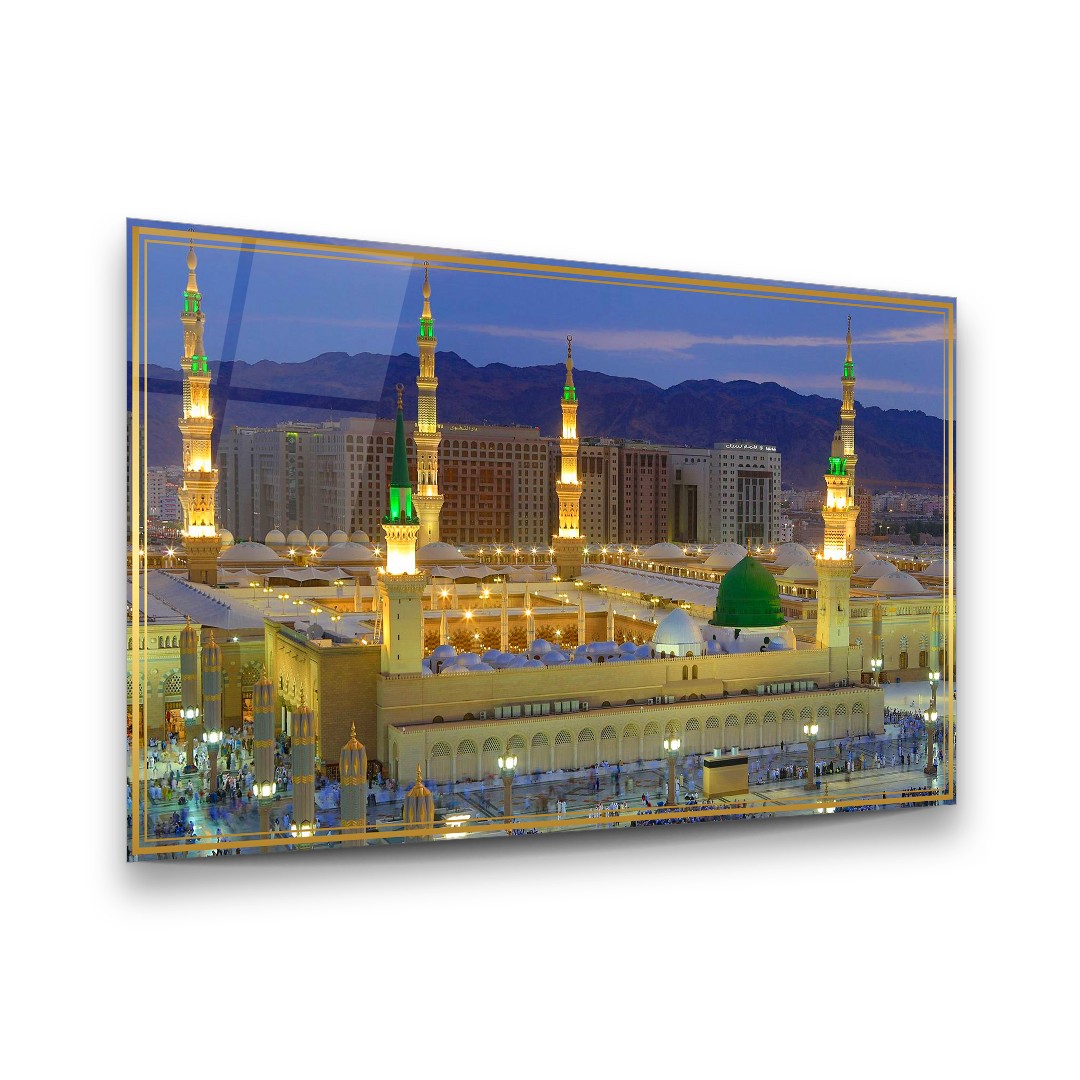 Islamic Portrait 2 - Premium Tempered Glass Wall Art Horizontal