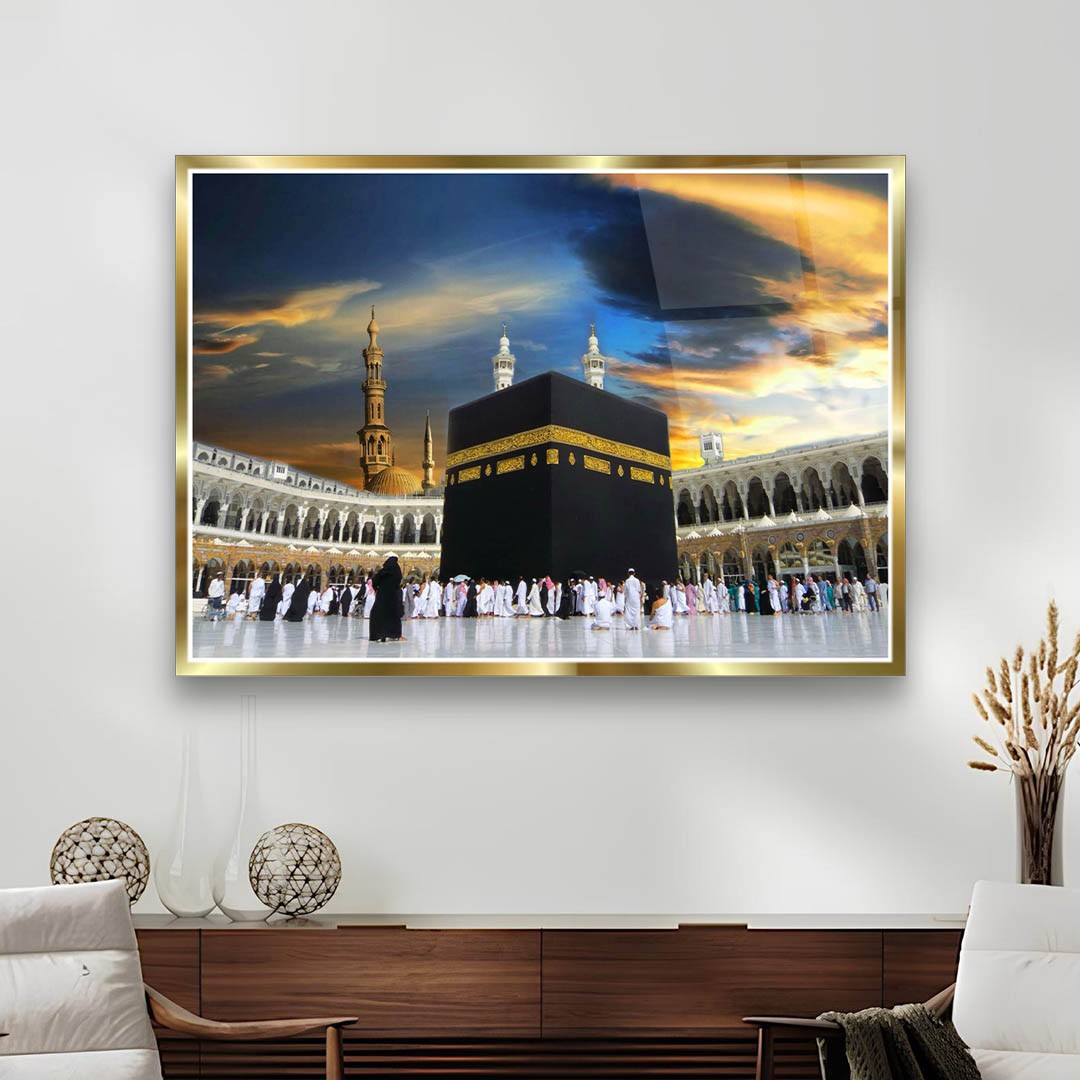 Islamic Introspection - Premium Tempered Glass Wall Art Horizontal