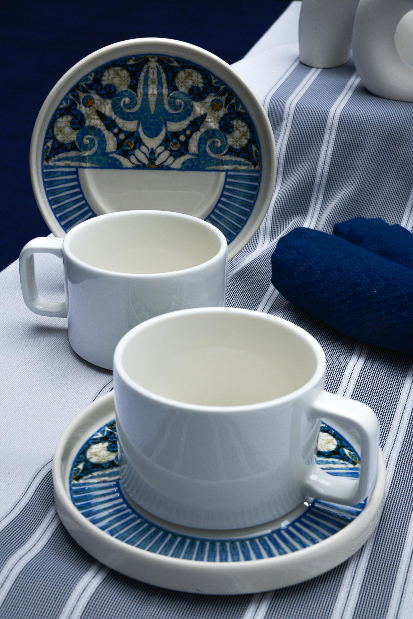 Azure Mosaic Breakfast Set (26 PCS)