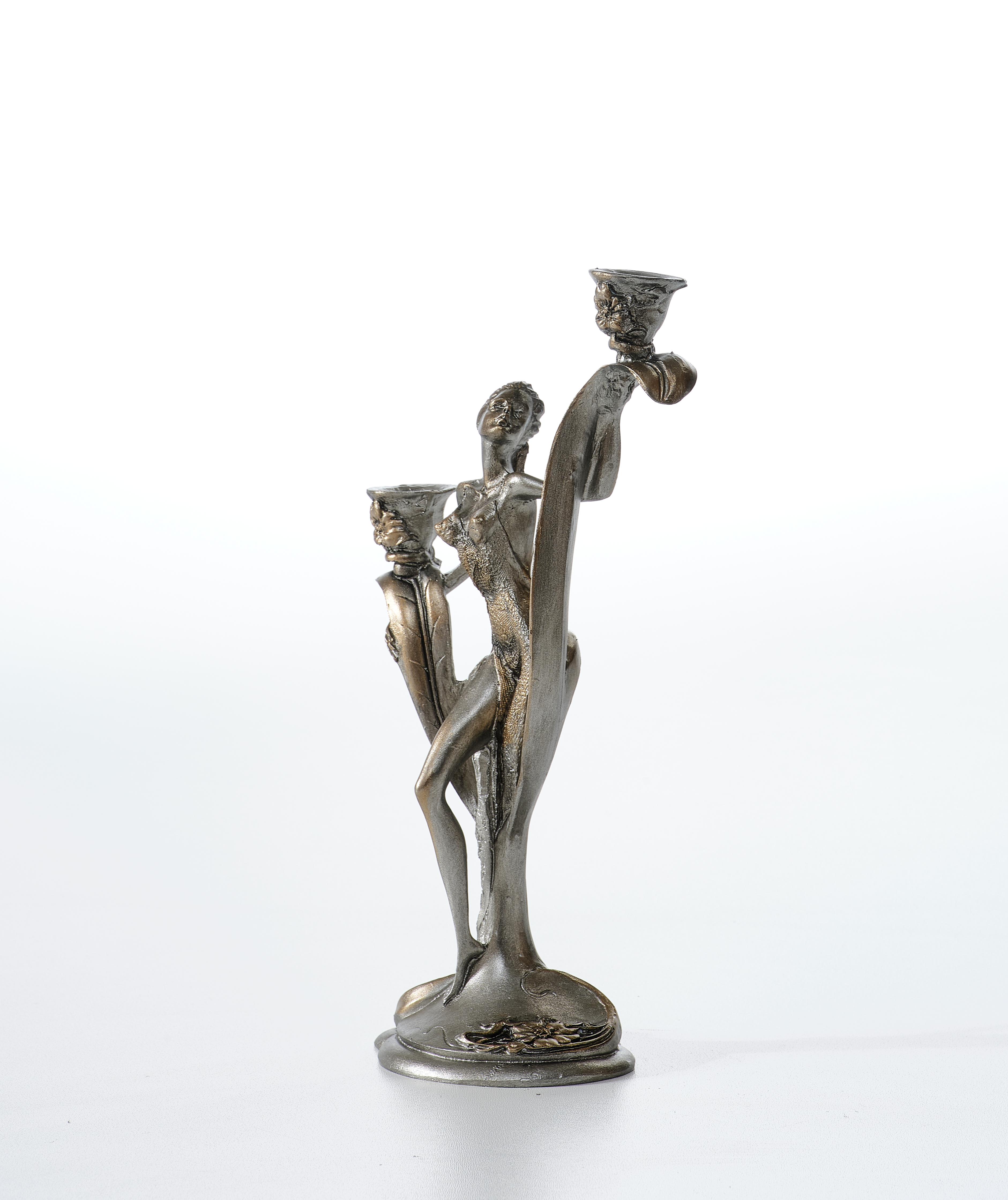 Fairy Decorated double-headed Candlestick - (Handmade)