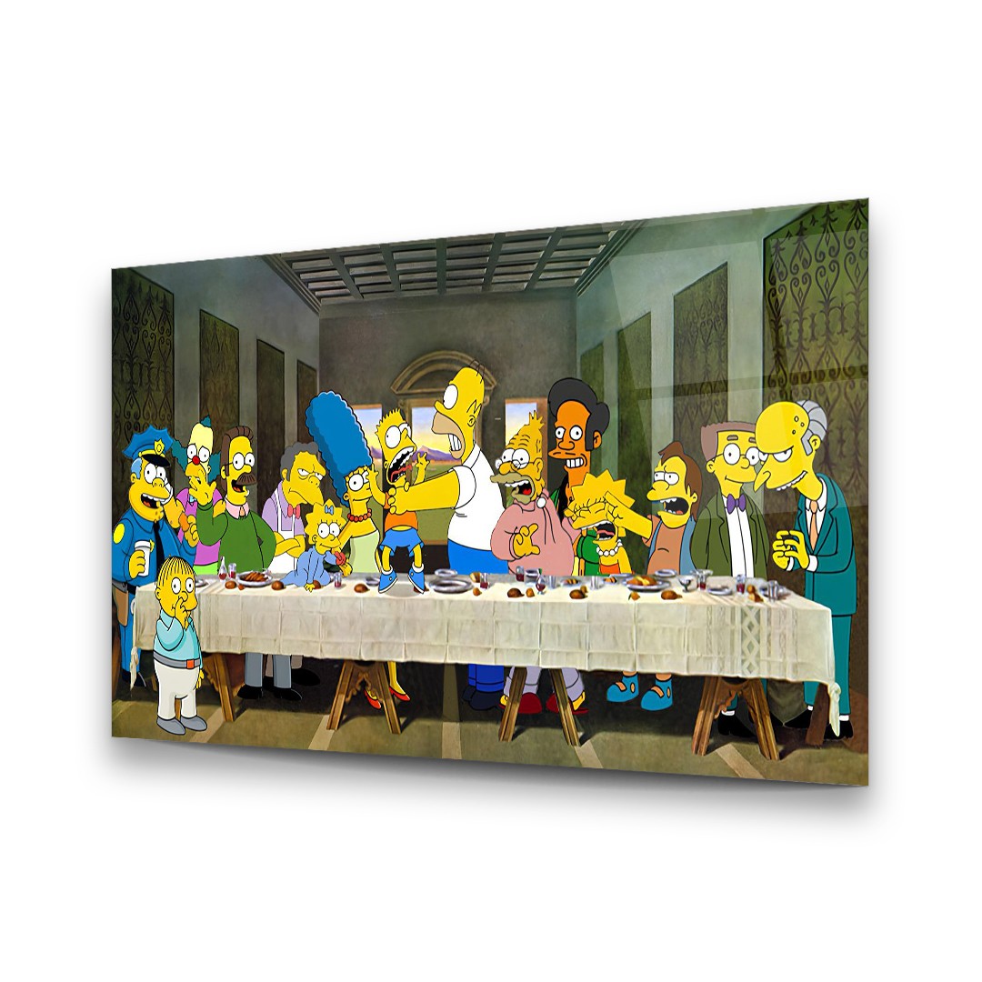 The Simpsons - Horizontal Glass Art