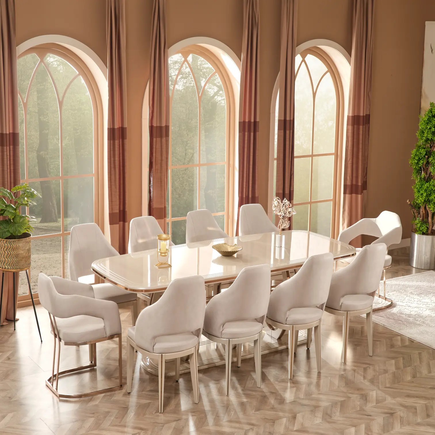 Paris Dining Set with Chairs (8 & 10 Person Options)