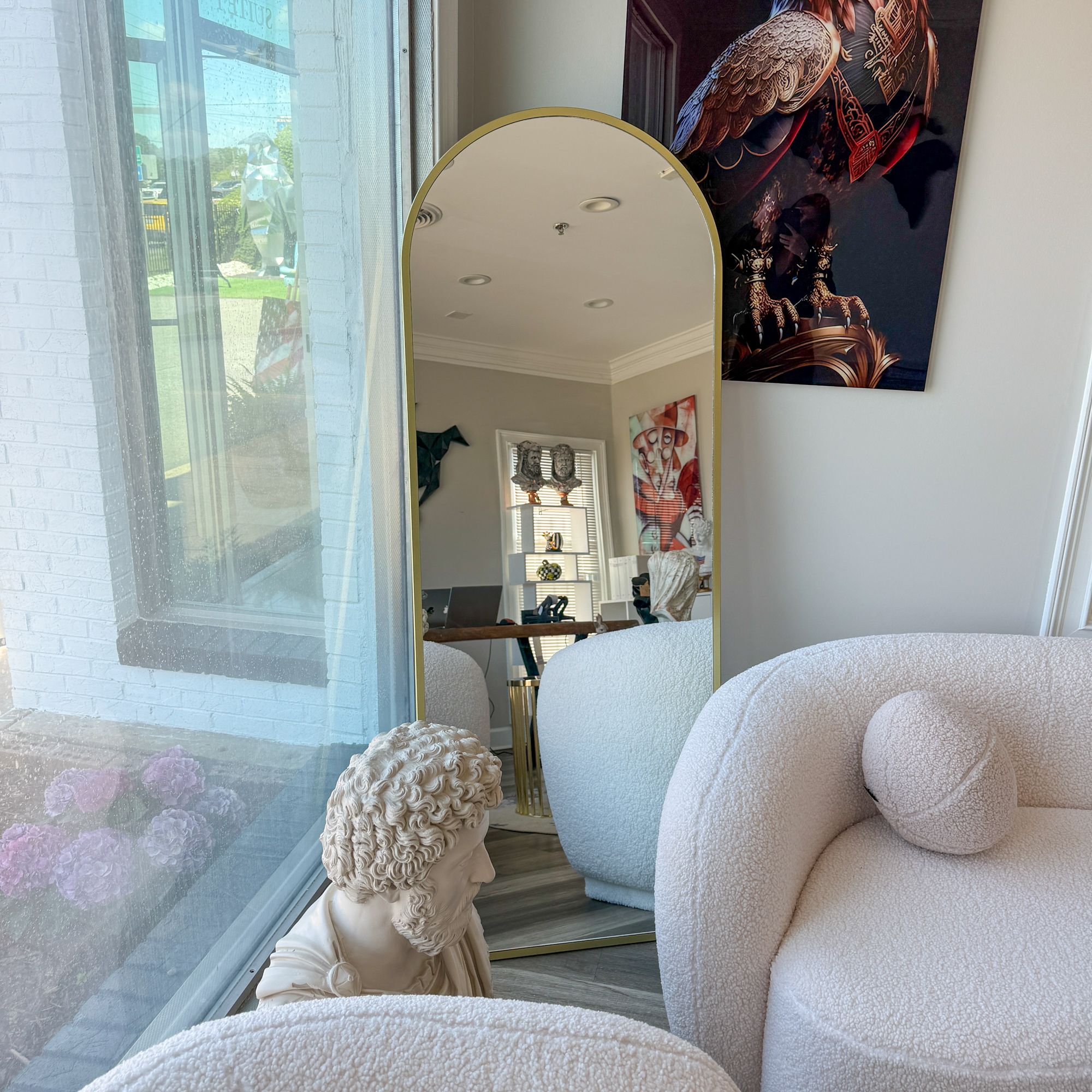 Gold Framed full-length Mirror