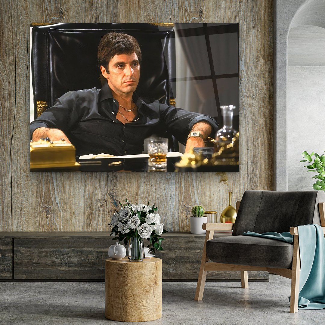 Al Pacino 2 - Horizontal Glass Art