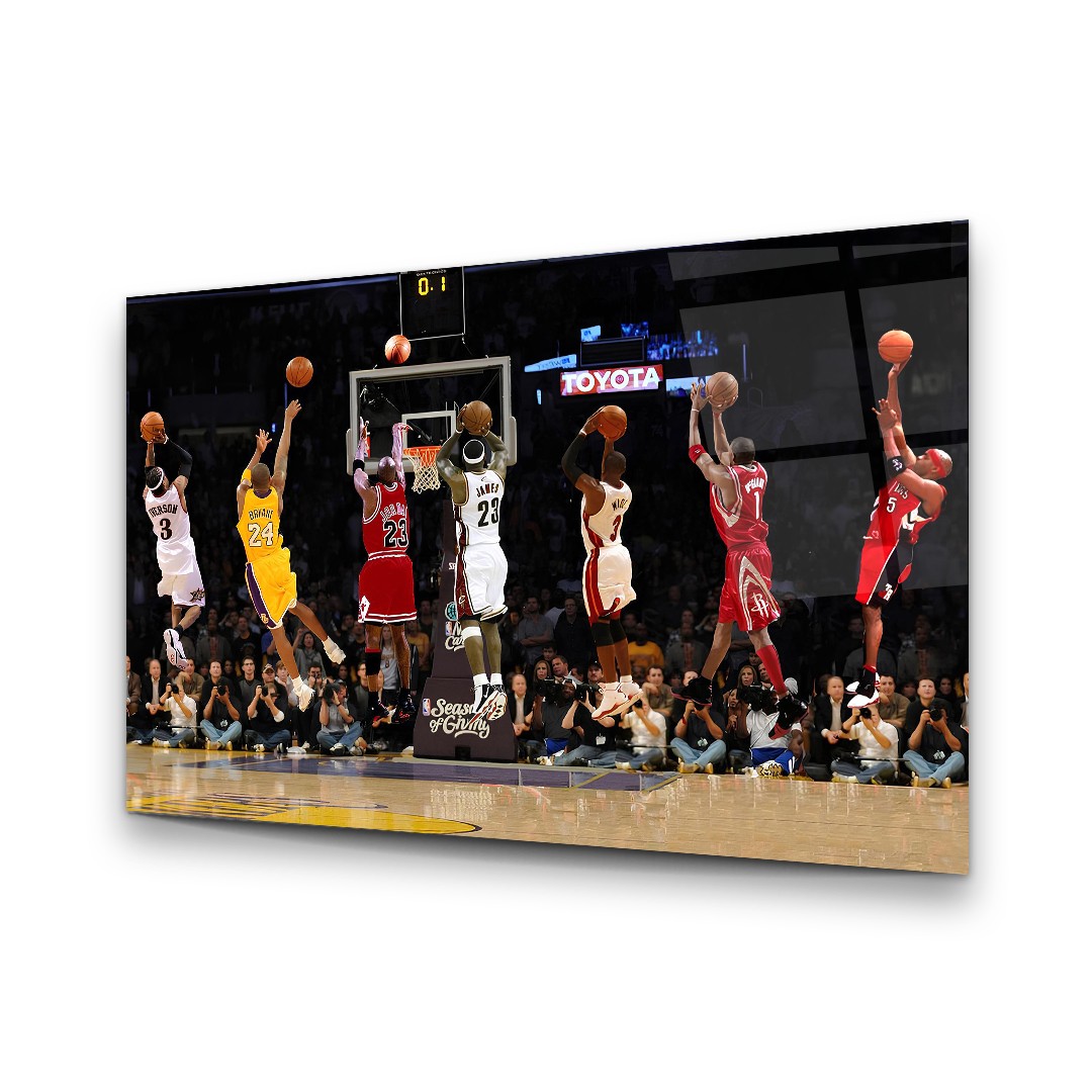 All Star - Horizontal Wall Glass Art