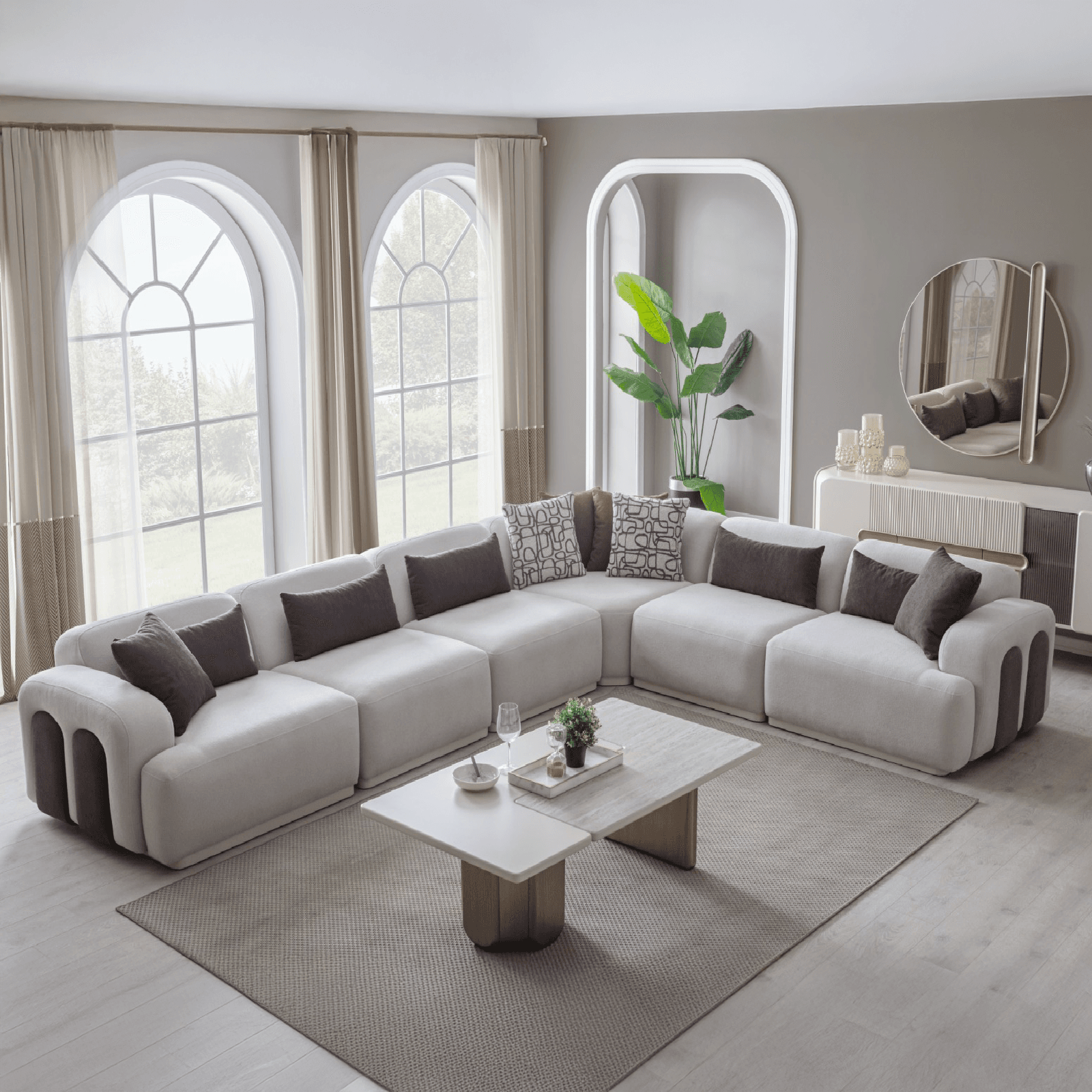 Viola Sectional Sofa (Or 3+1+1 Sofa Set)