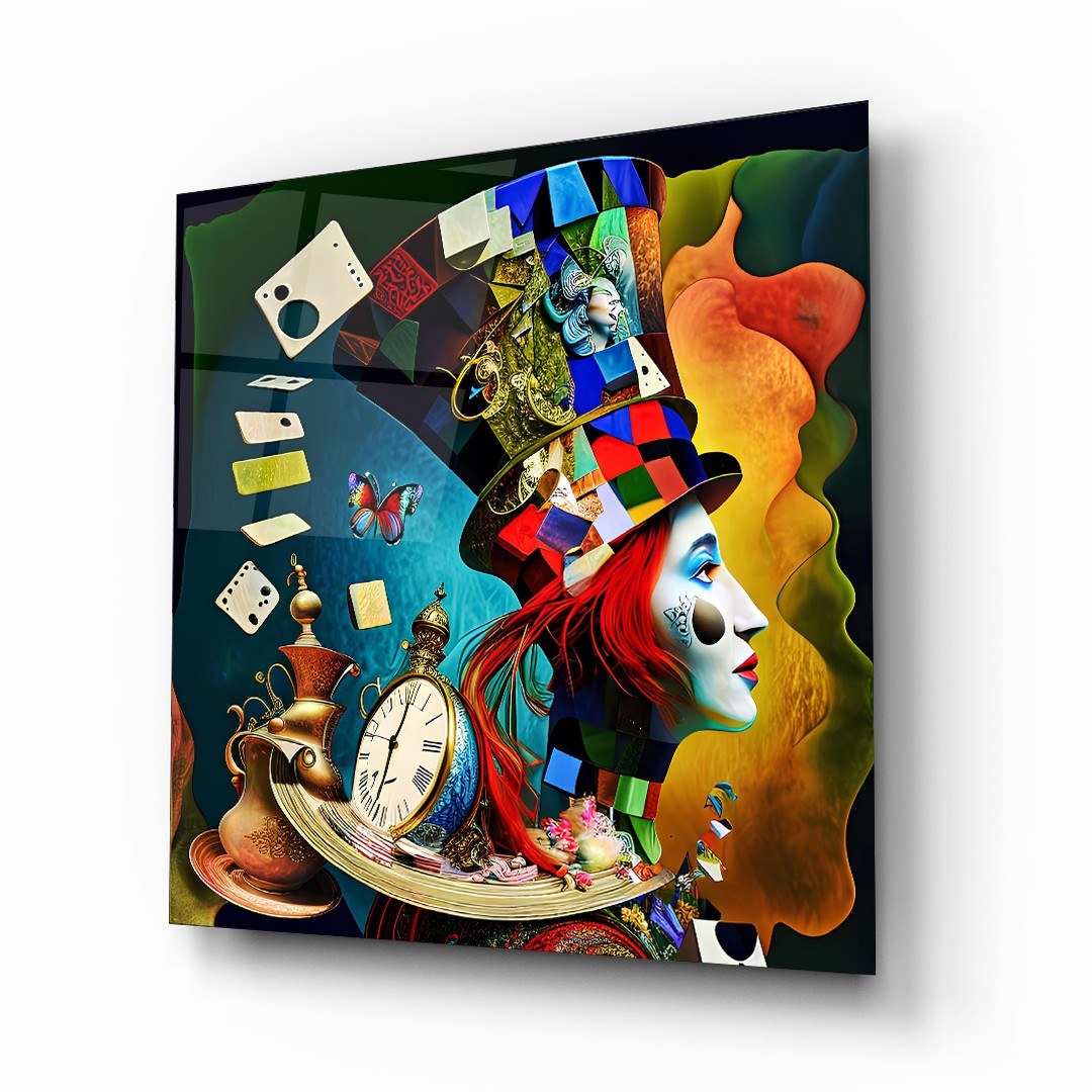 Magician - Square Glass Art