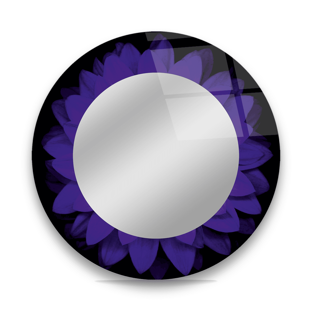 "Purple Flower" Mirror