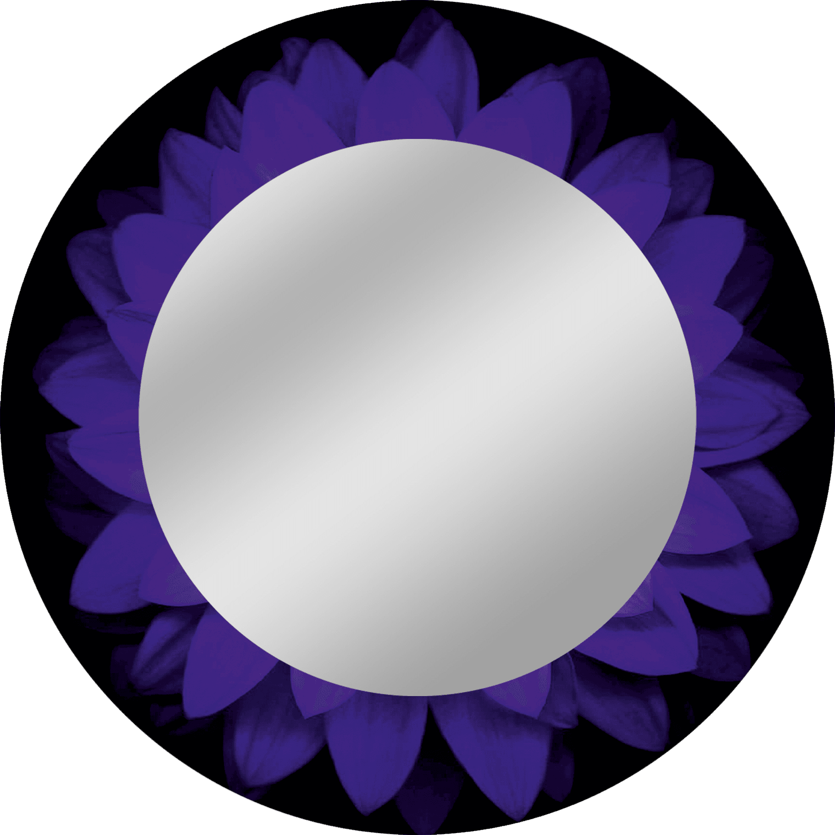 "Purple Flower" Mirror