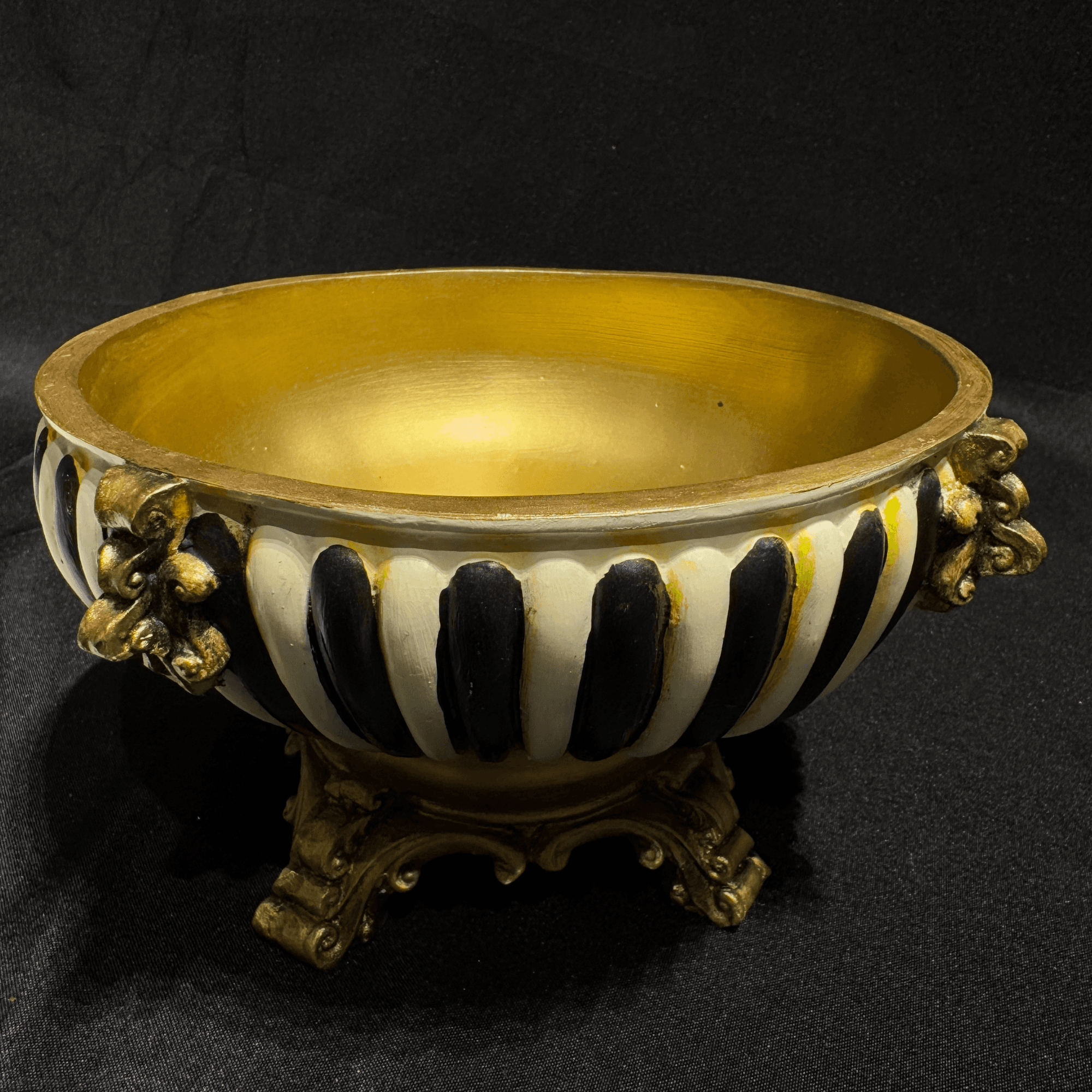 Golden Elegance Decorative Bowl Handmade