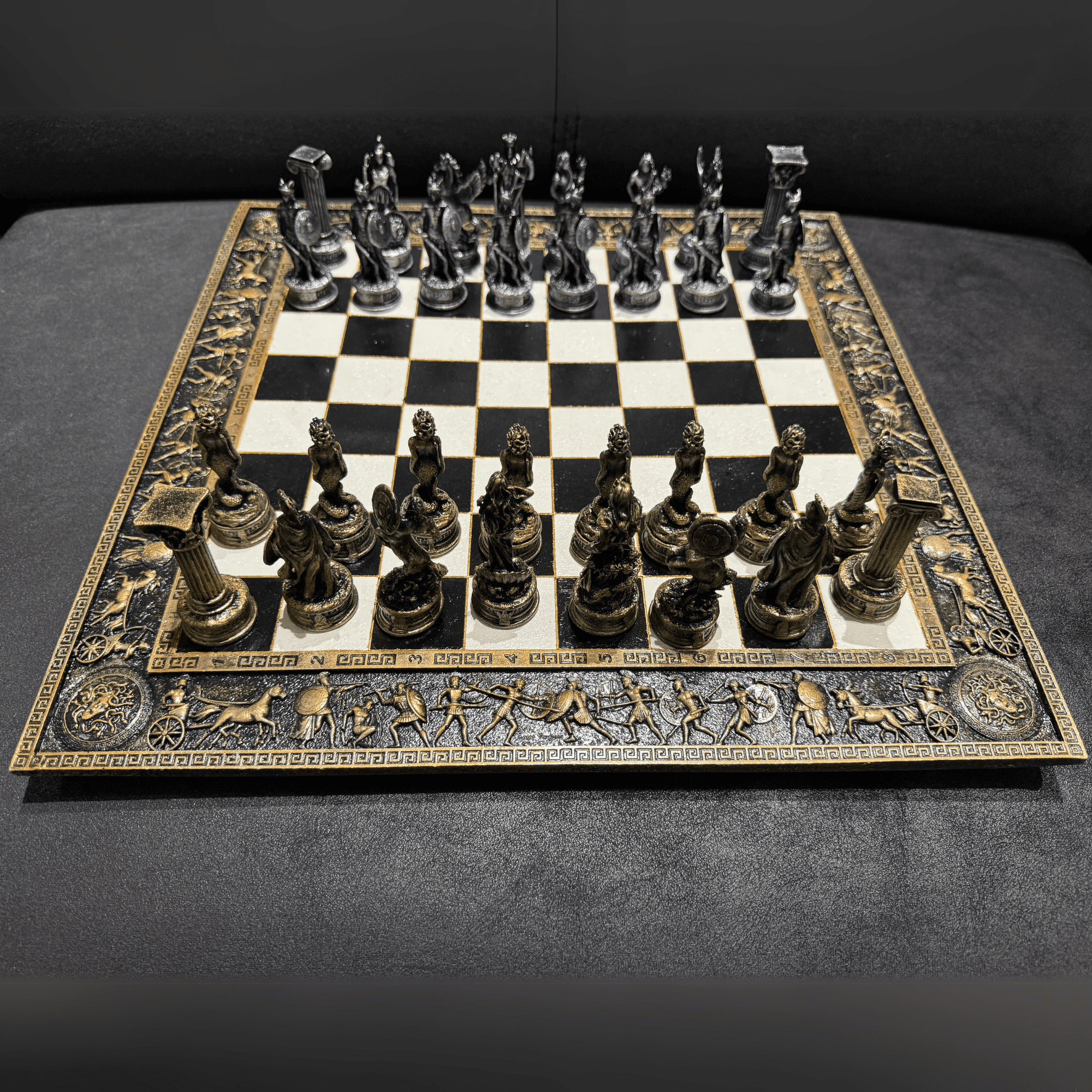 Luxury Chess Set with Handmade Details – Decorative and Functional Collectible