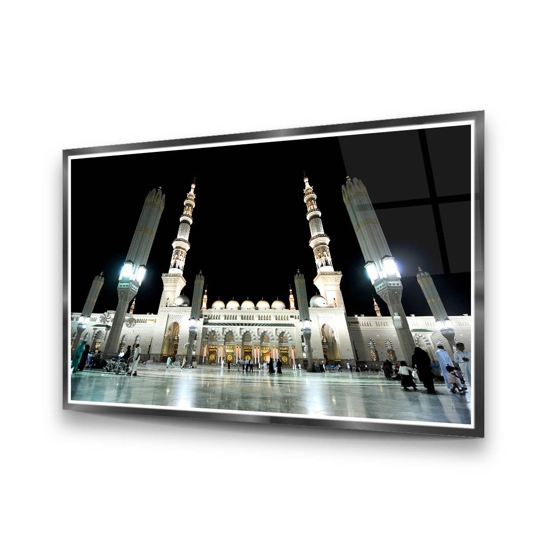 Islamic Upright Gaze - Premium Tempered Glass Wall Art Horizontal