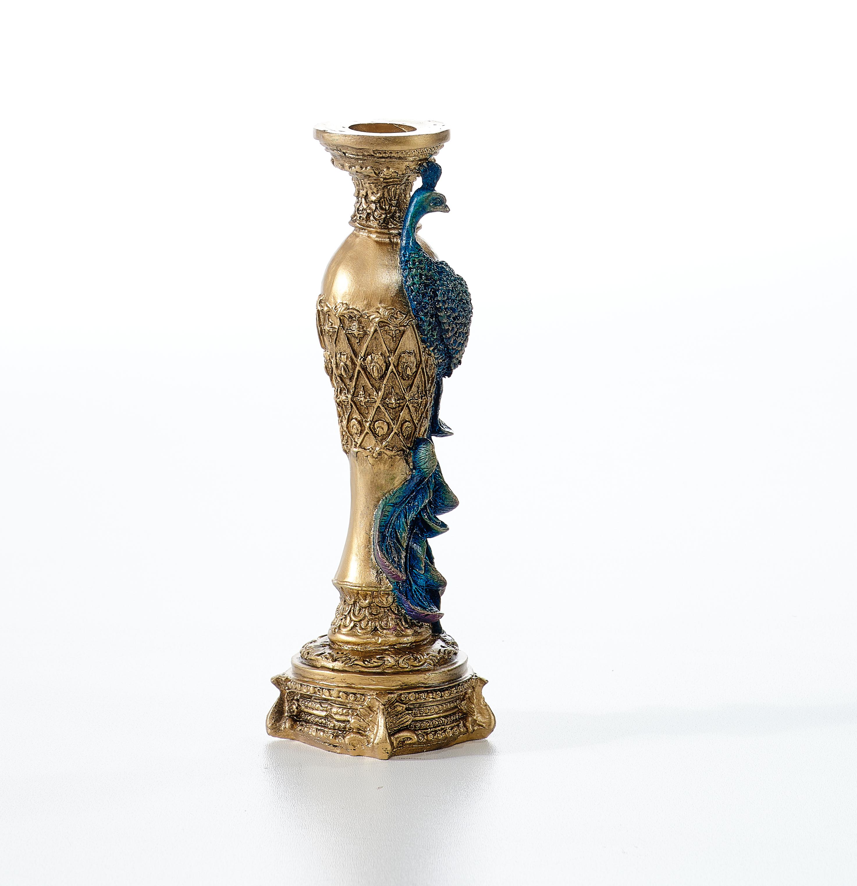 Peacock Candlestick (Handmade)