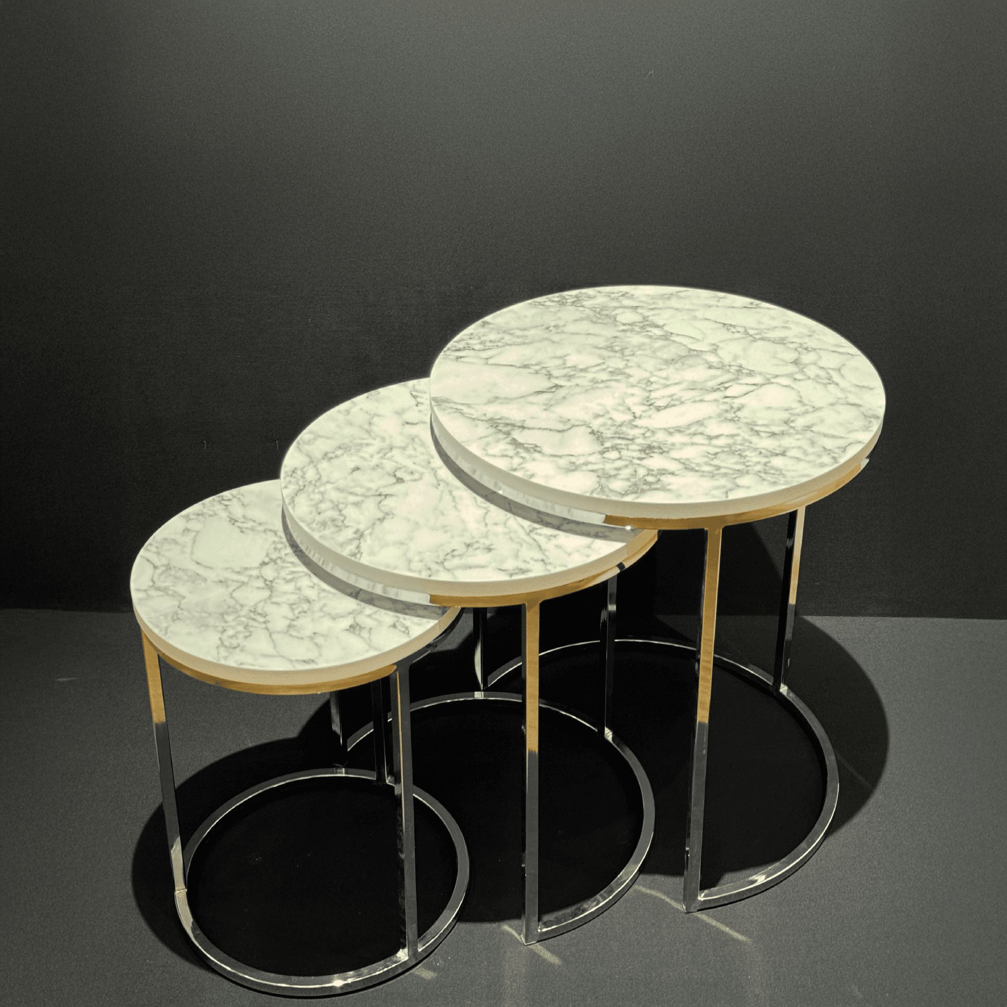 Modern Marble Nesting Table