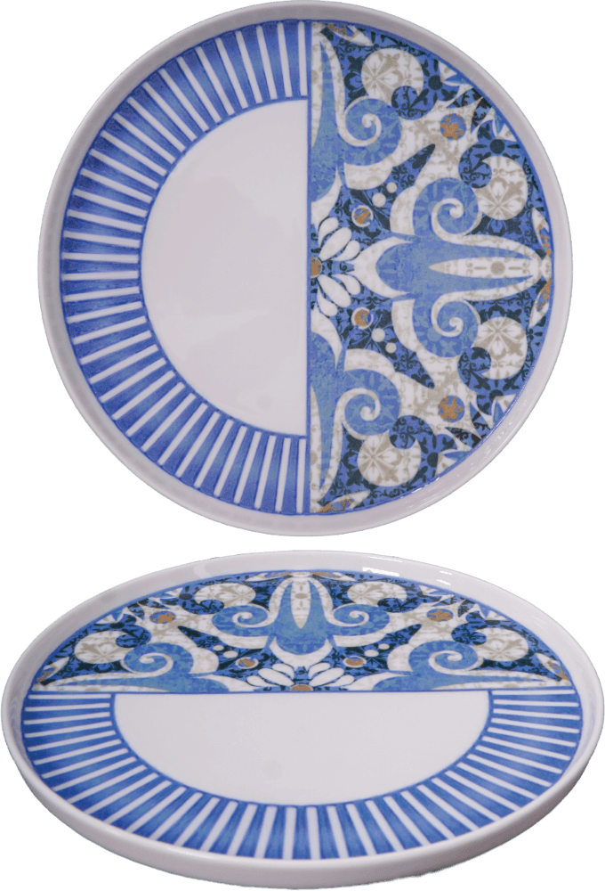 Azure Mosaic Breakfast Set (26 PCS)