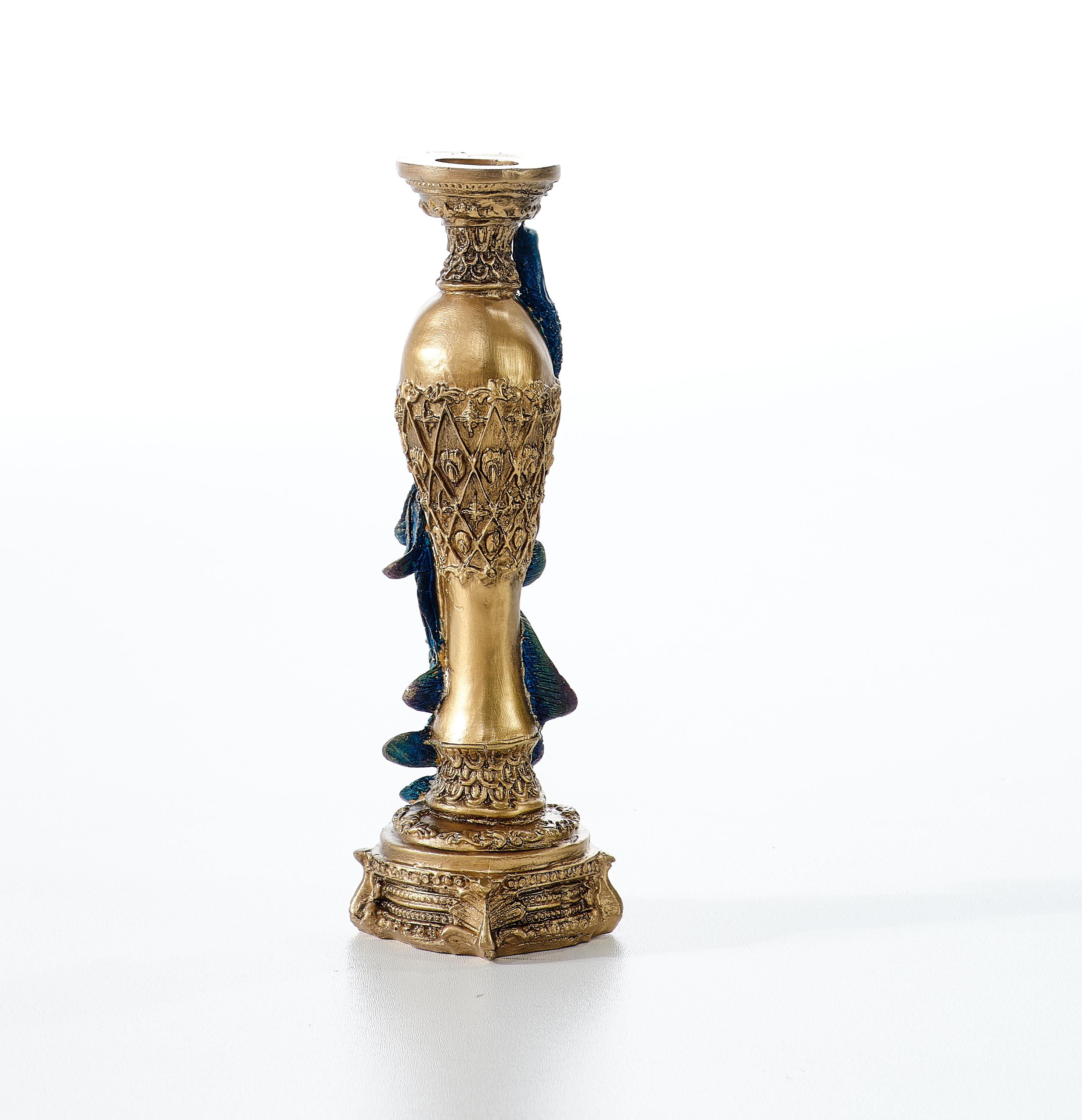 Peacock Candlestick (Handmade)