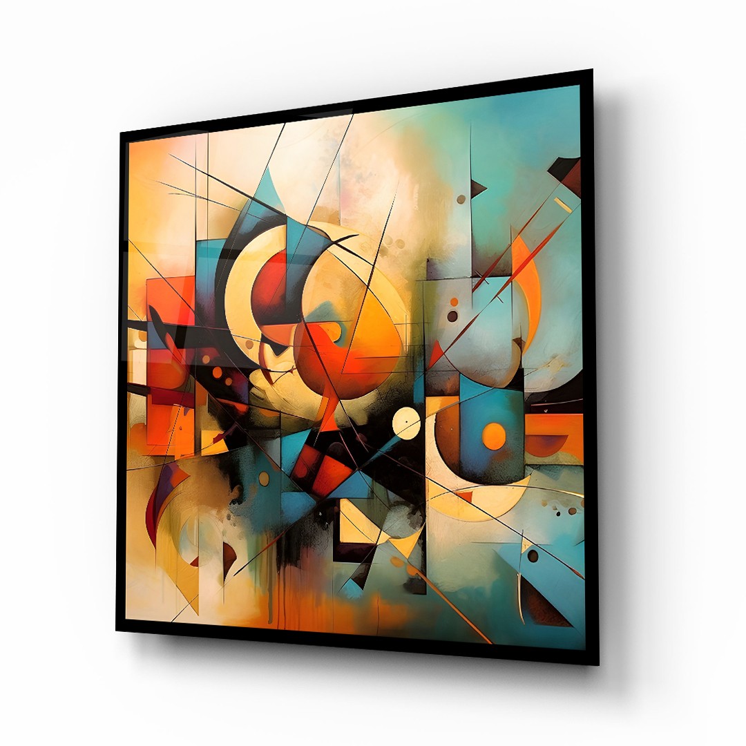 Confusion and Illustration - Square Glass Art