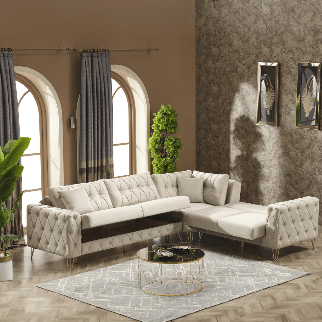 Parma Sectional Sofa Set (Corner + Armchair)