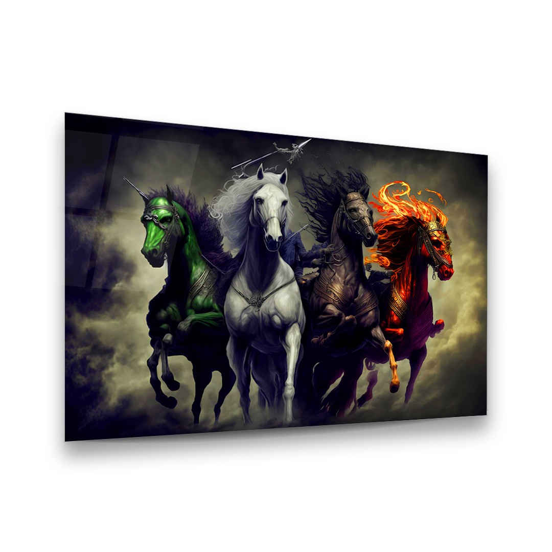 Armored Horse's - Horizontal Glass Art