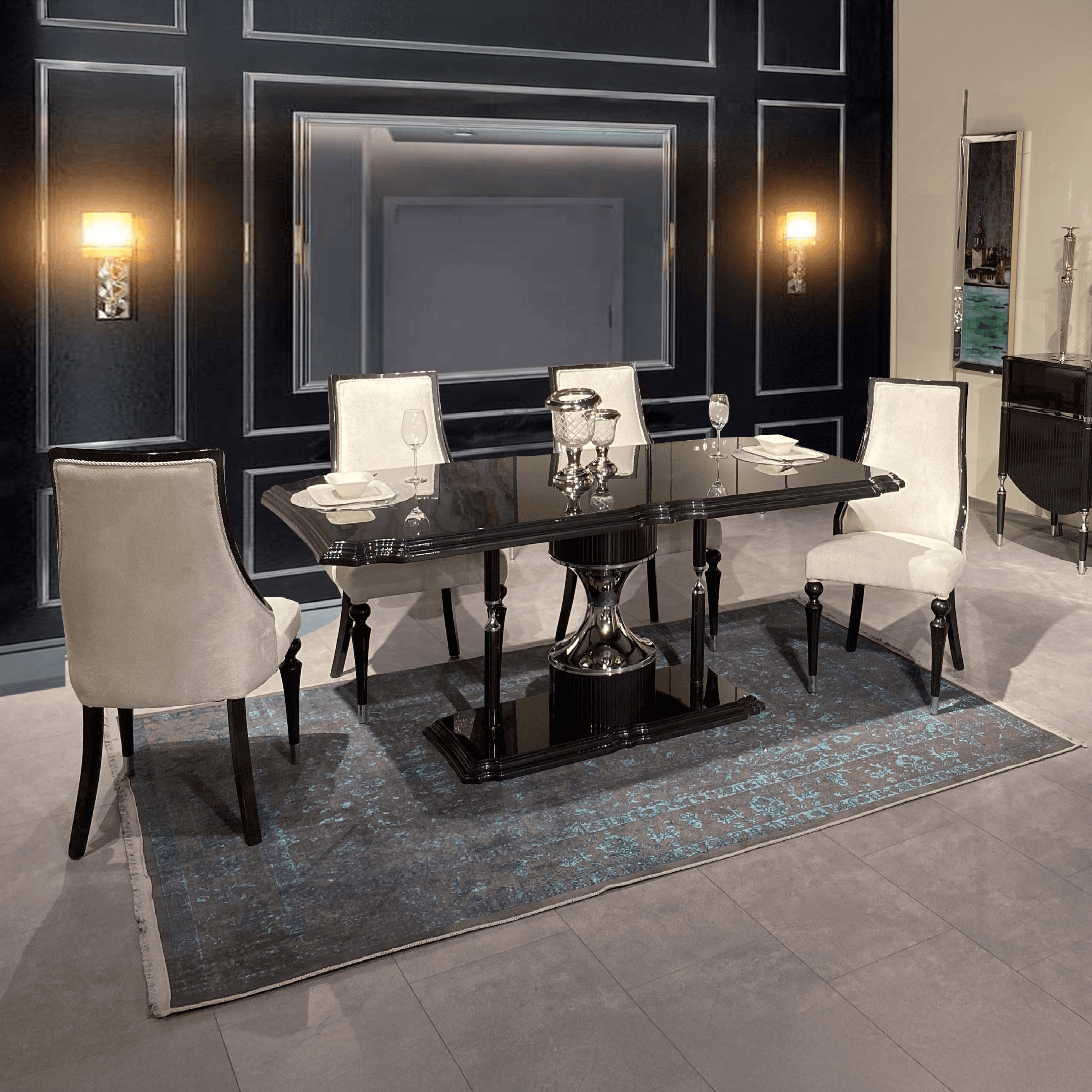 Porto Dining Collection ( 1 Table and 6 Chair Set )